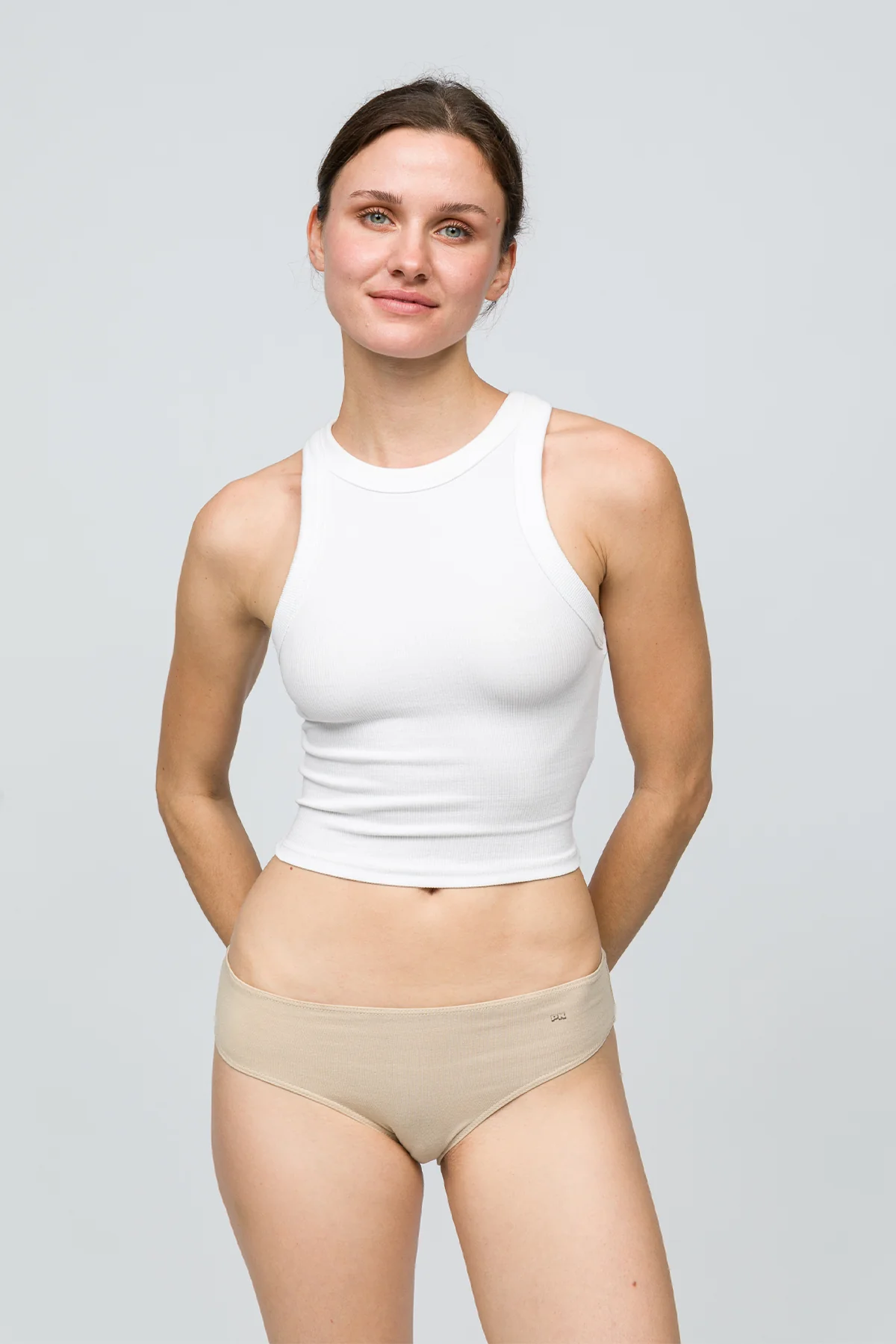 5'li Kadın Slip Külot - Nude - Image 4