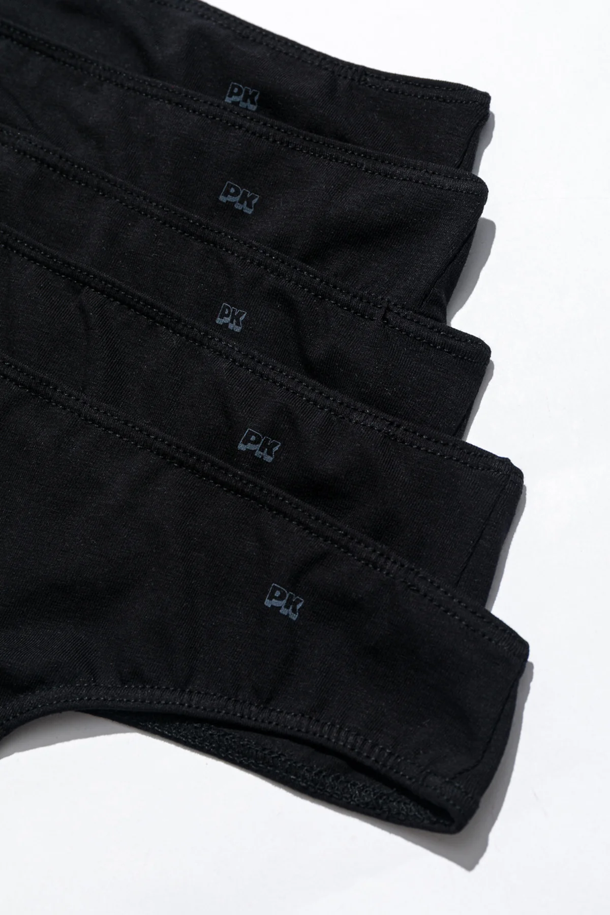 5'li Kadın String Külot - All Black - Image 3