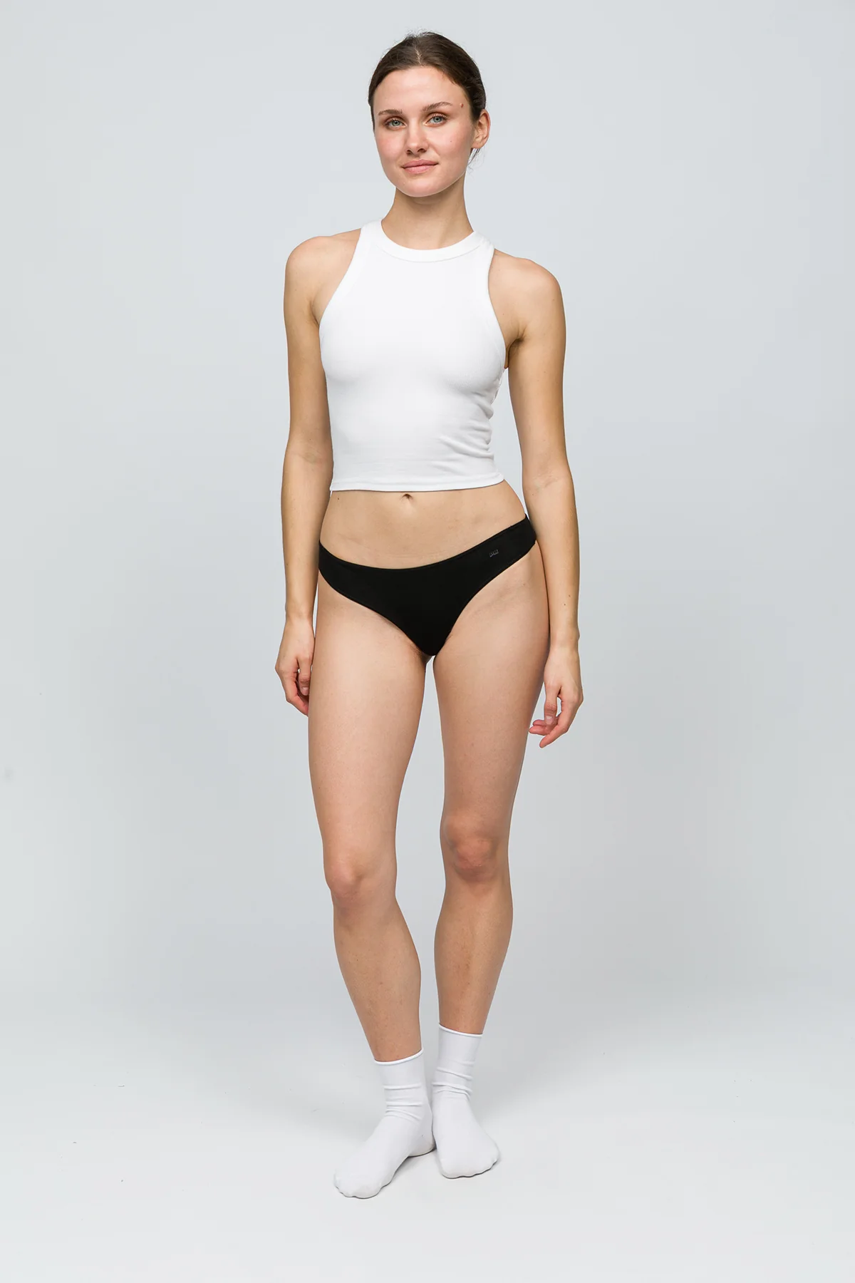 5'li Kadın String Külot - All Black - Image 4