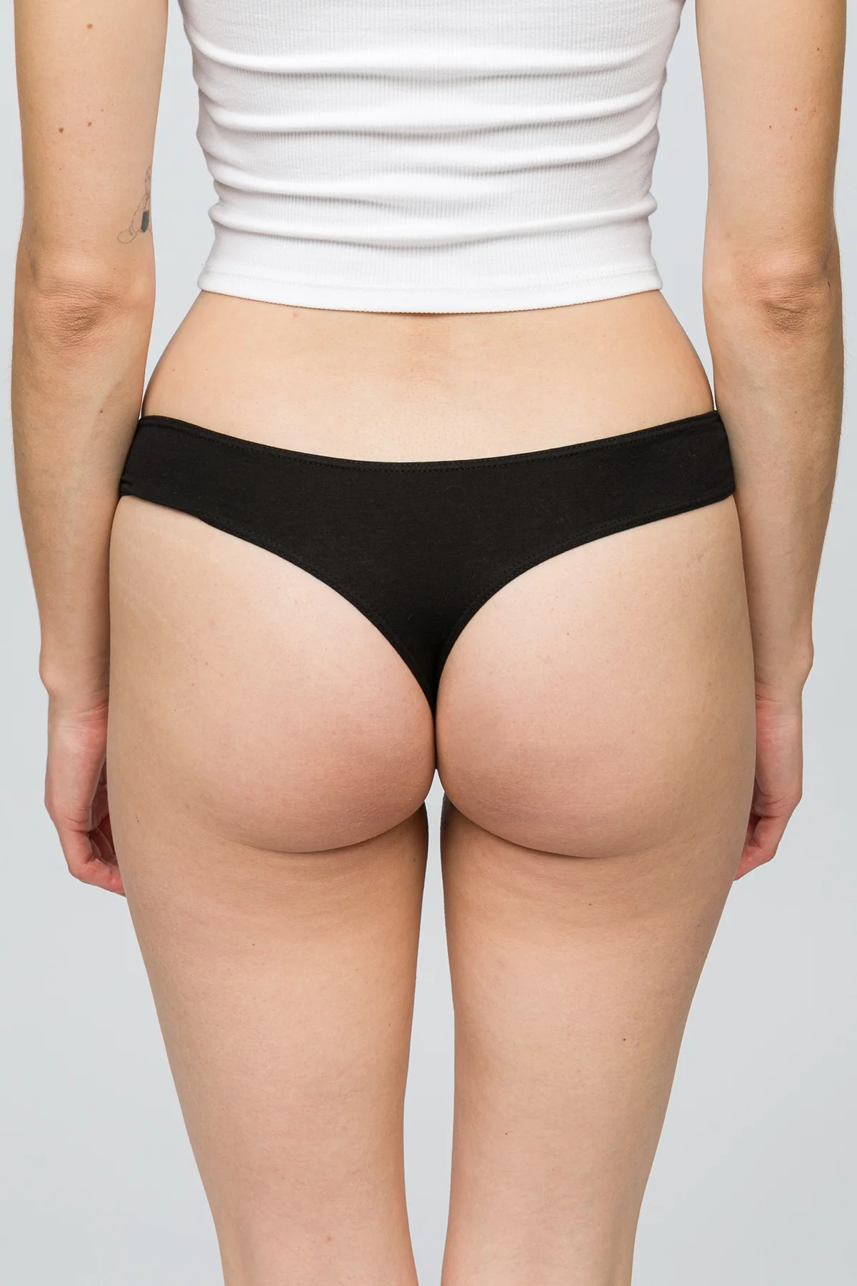 5'li Kadın String Külot - All Black - Image 9