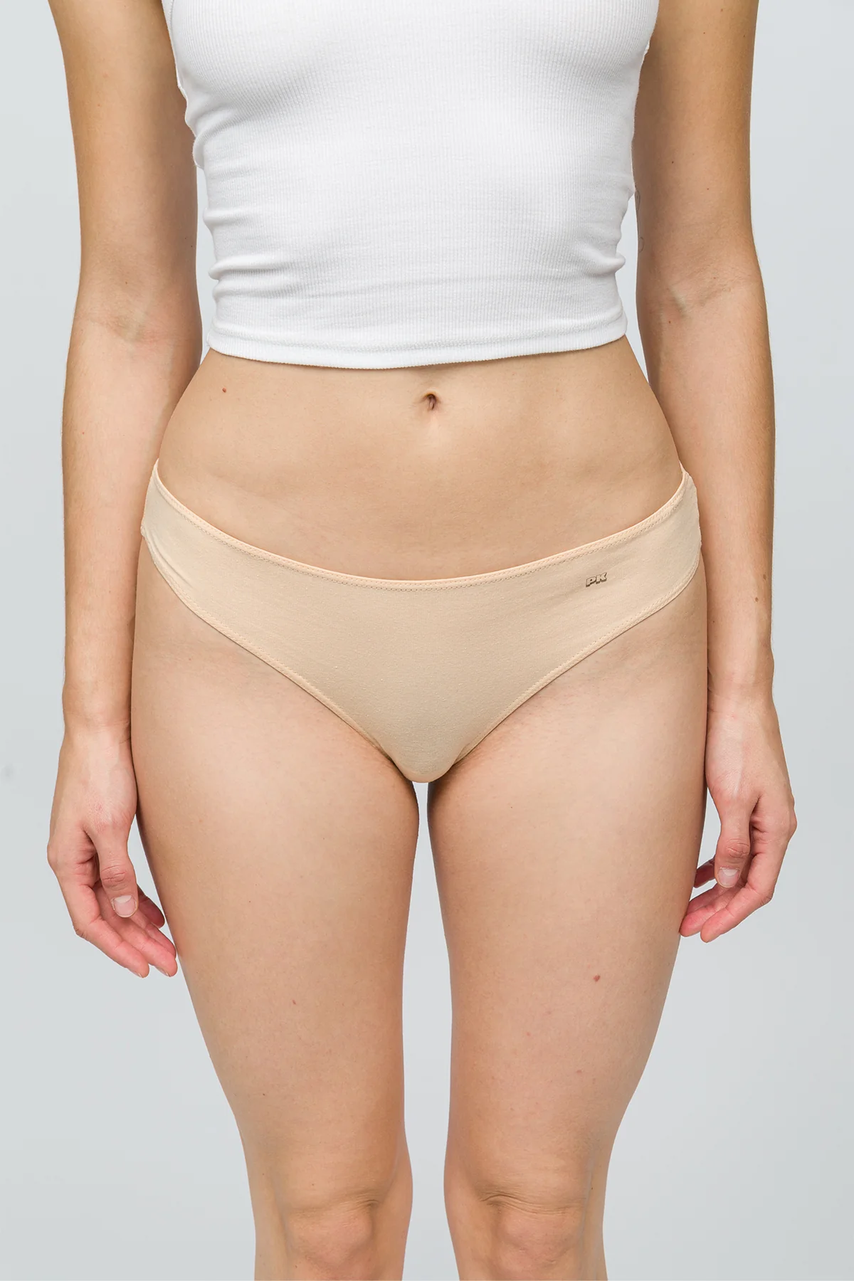 5'li Kadın String Külot - Nude - Image 4