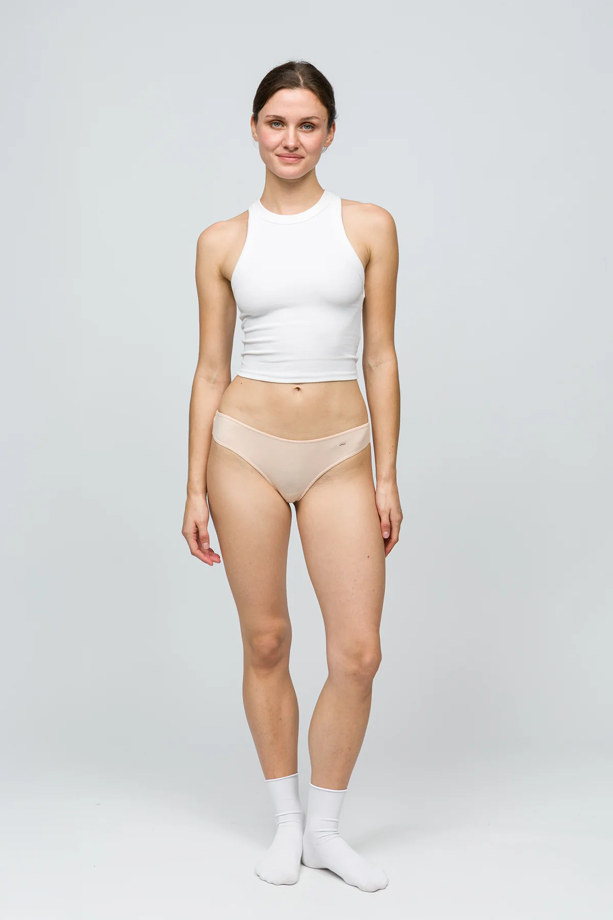 5'li Kadın String Külot - Nude - Image 5