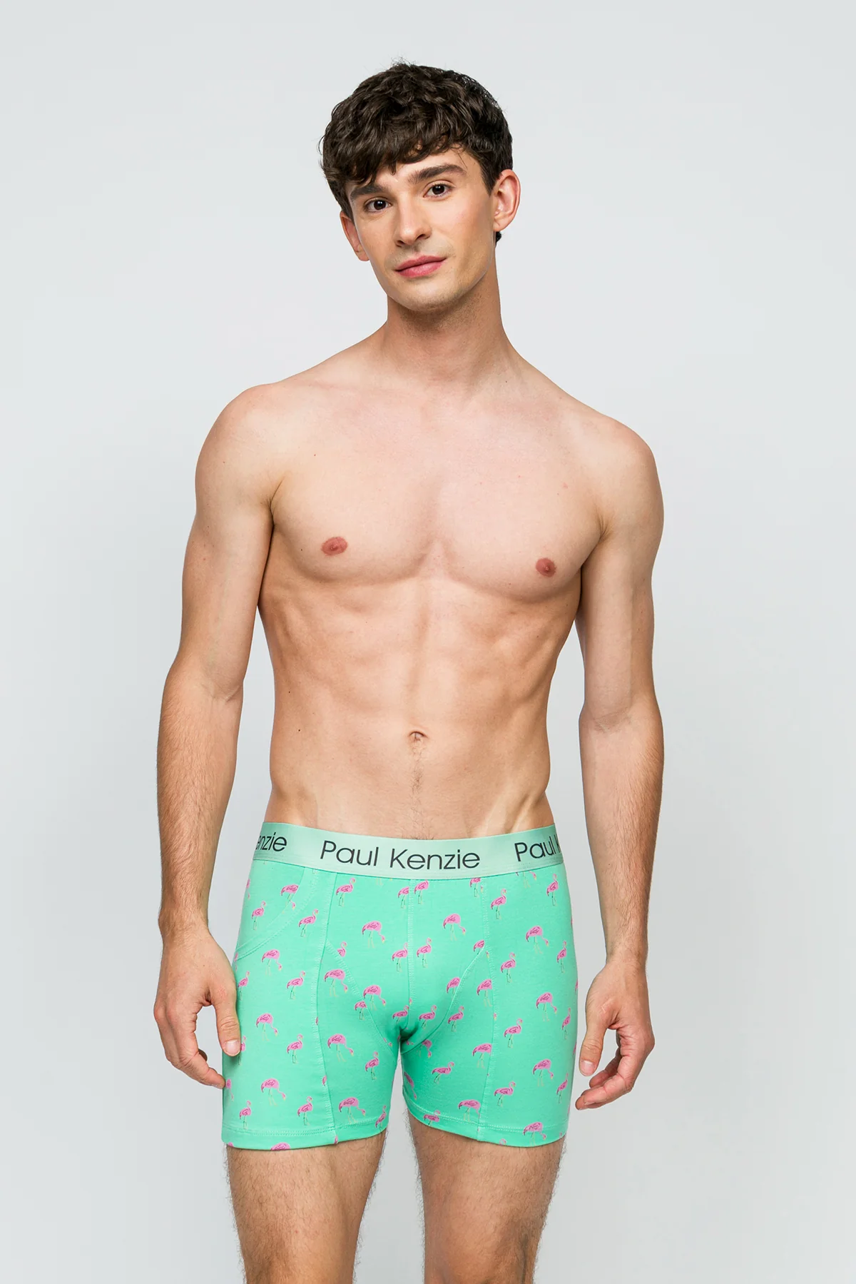 Cepli Erkek Boxer - Pink Birdy - Pockets - Image 4