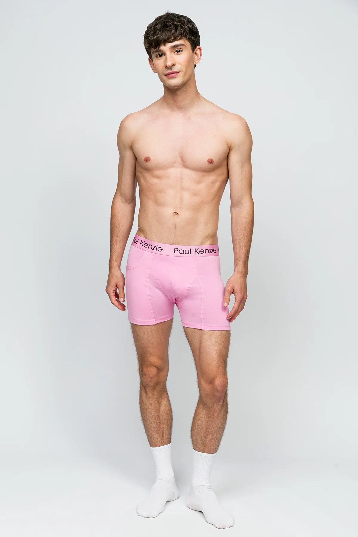 Cepli Erkek Boxer - Rainbow 2 Açık Pembe - Pockets - Image 4