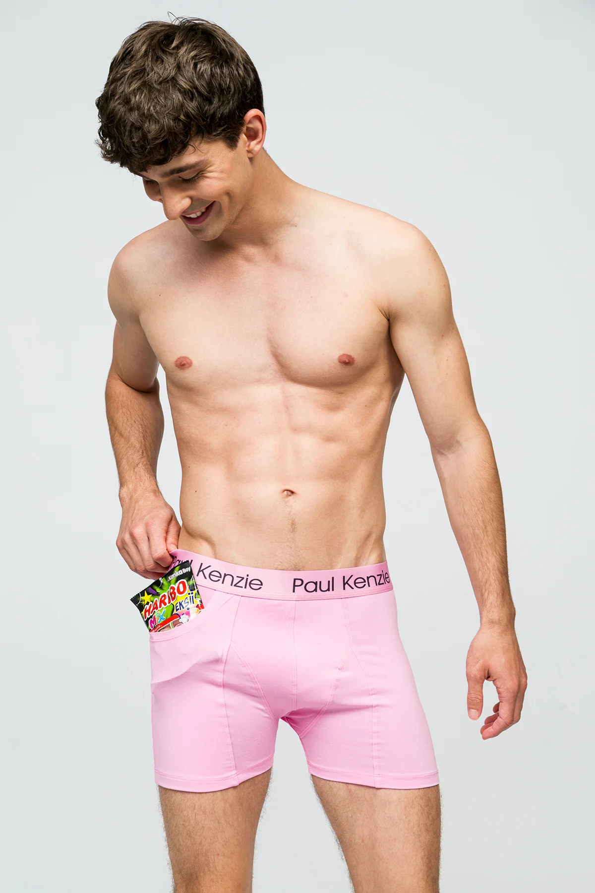 Cepli Erkek Boxer - Rainbow 2 Açık Pembe - Pockets - Image 6