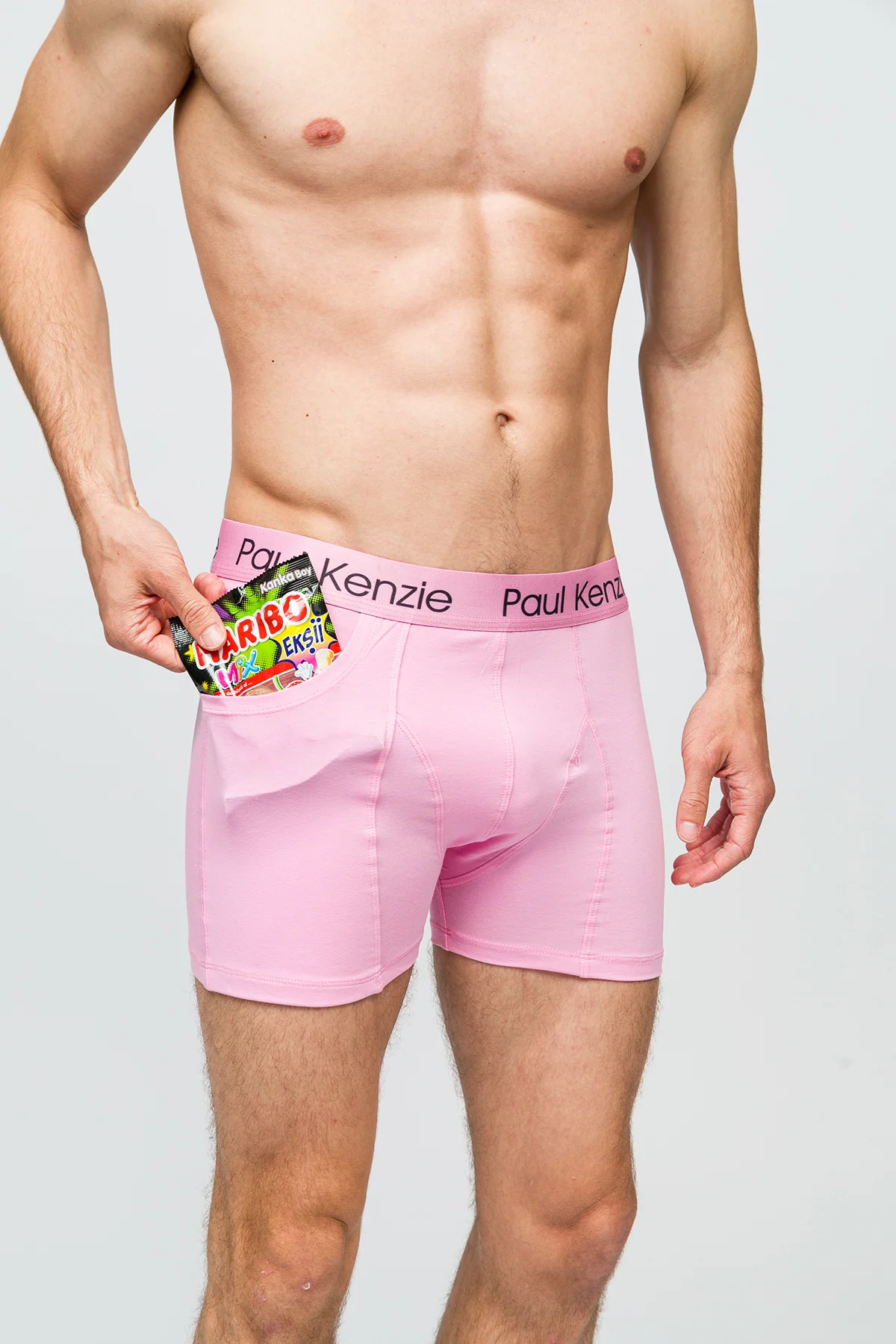Cepli Erkek Boxer - Rainbow 2 Açık Pembe - Pockets - Image 7