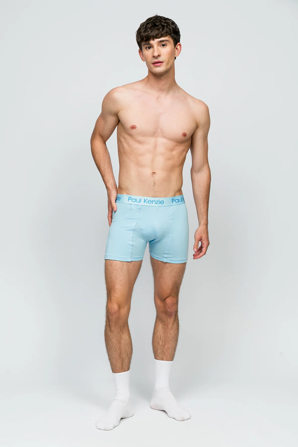 Cepli Erkek Boxer - Rainbow 4 Açık Mavi - Pockets - Image 4
