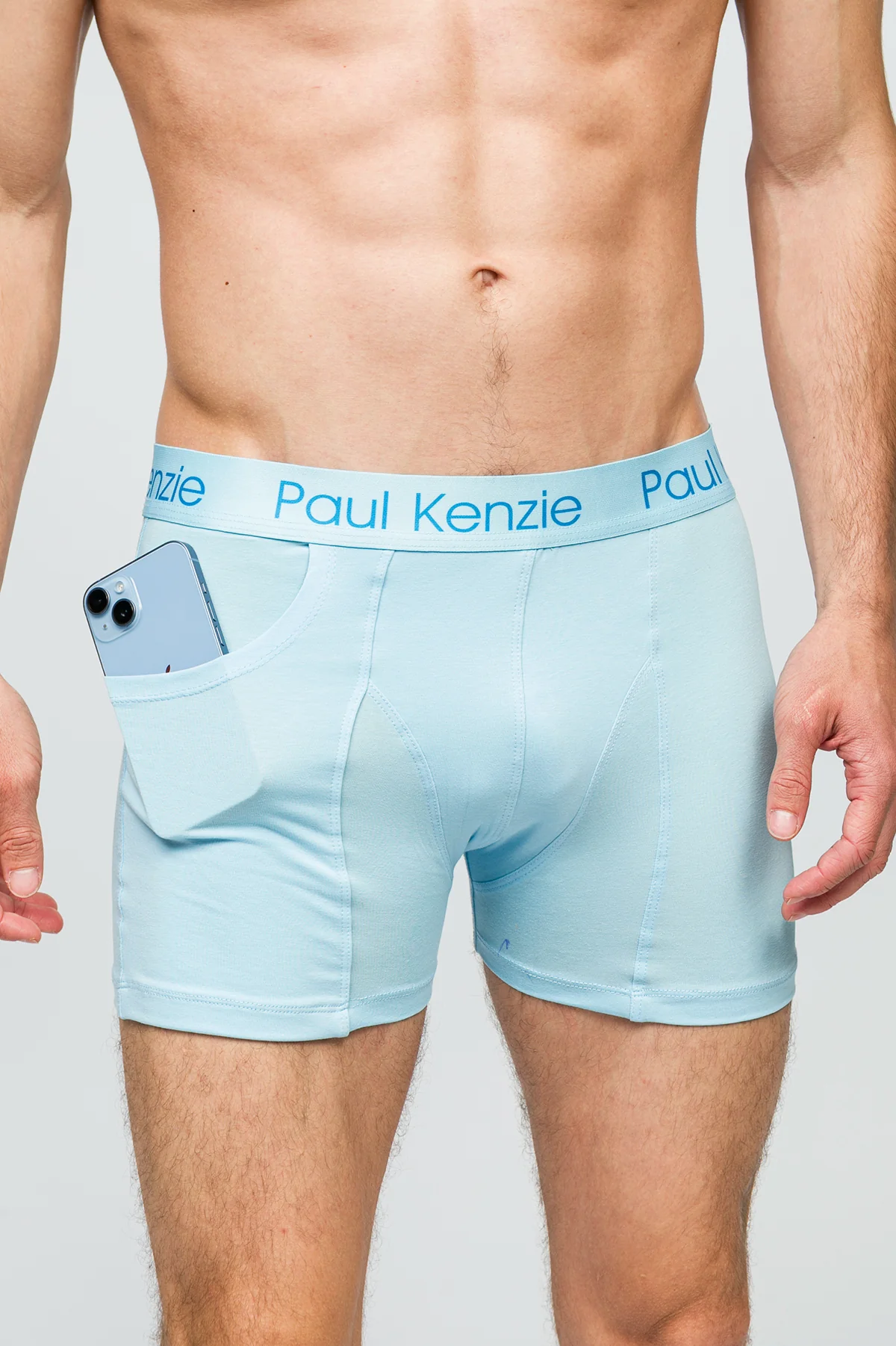 Cepli Erkek Boxer - Rainbow 4 Açık Mavi - Pockets - Image 6