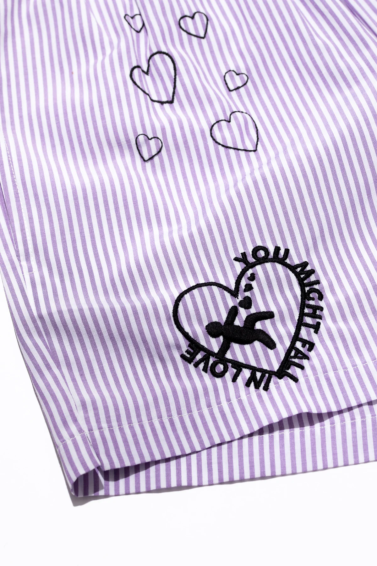 Chill Space Collection - Nakışlı Erkek Ev Şort - Lilac - Image 10