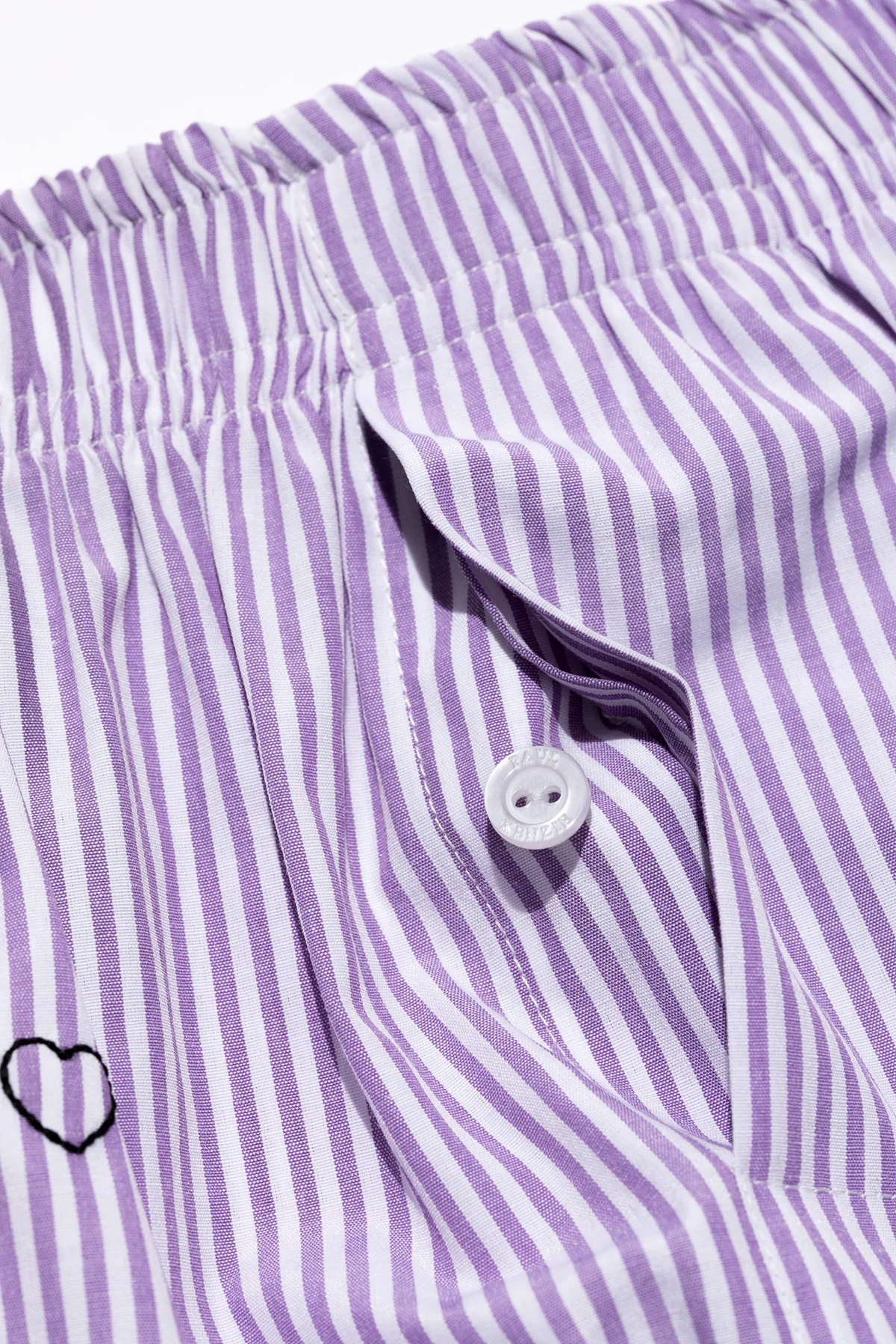 Chill Space Collection - Nakışlı Erkek Ev Şort - Lilac - Image 11