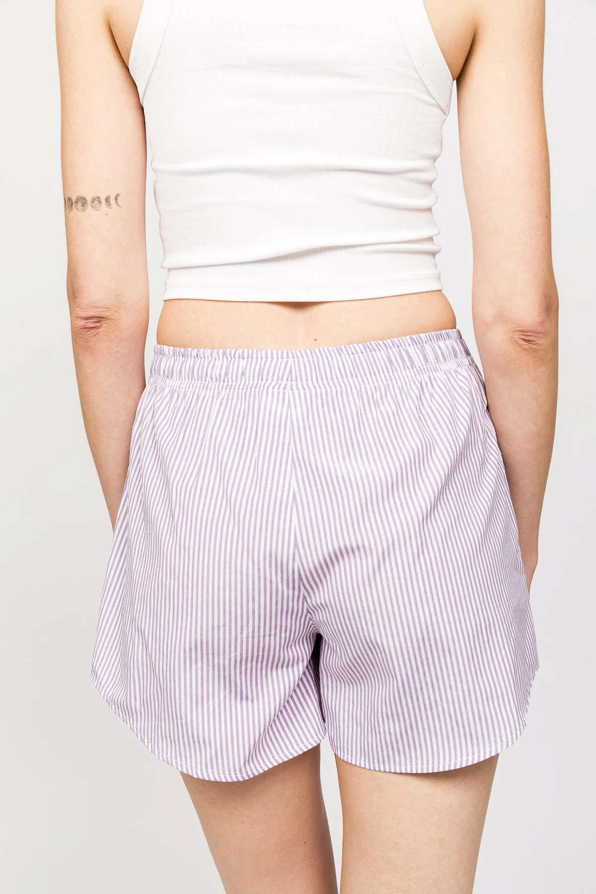 Chill Space Collection - Nakışlı Kadın Ev Şort - Lilac - Image 7