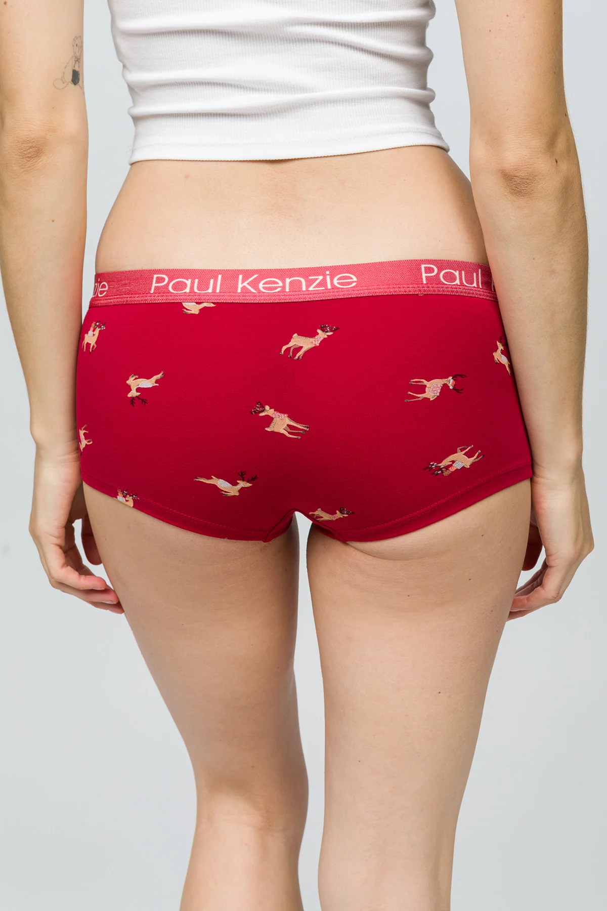 Christmas Collection - Kadın Boyshort Külot - Reindeer Kisses - Image 6