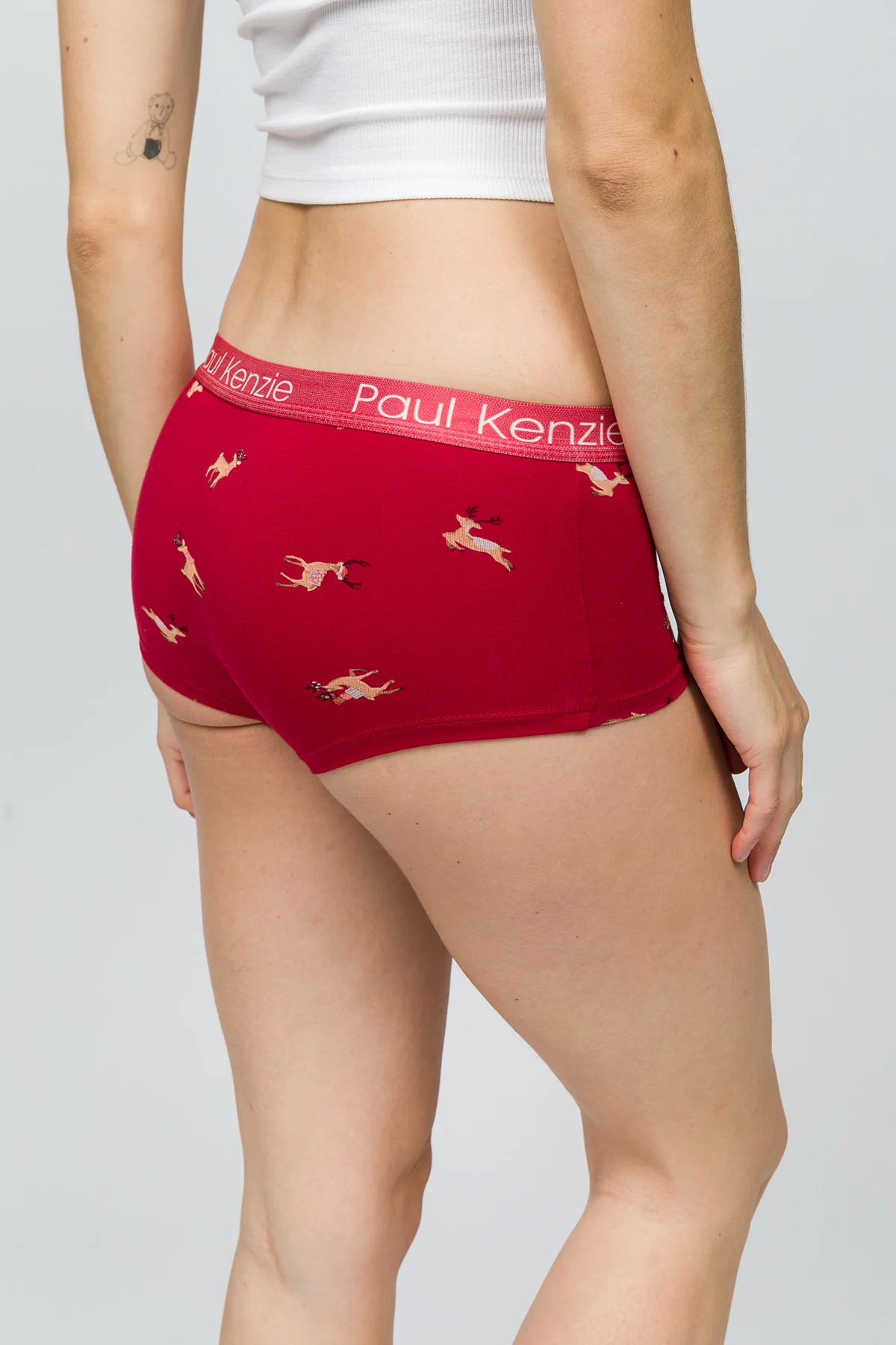 Christmas Collection - Kadın Boyshort Külot - Reindeer Kisses - Image 7