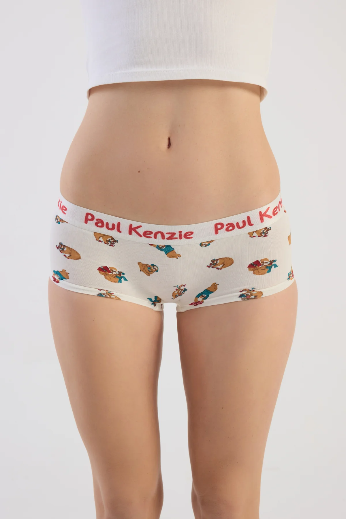 Christmas Collection - Kadın Boyshort Külot - Slothy Christmas - Image 5