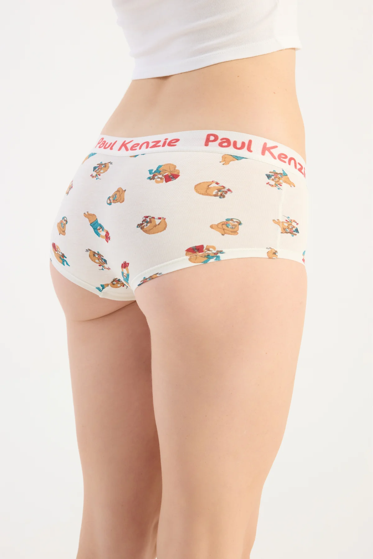 Christmas Collection - Kadın Boyshort Külot - Slothy Christmas - Image 7