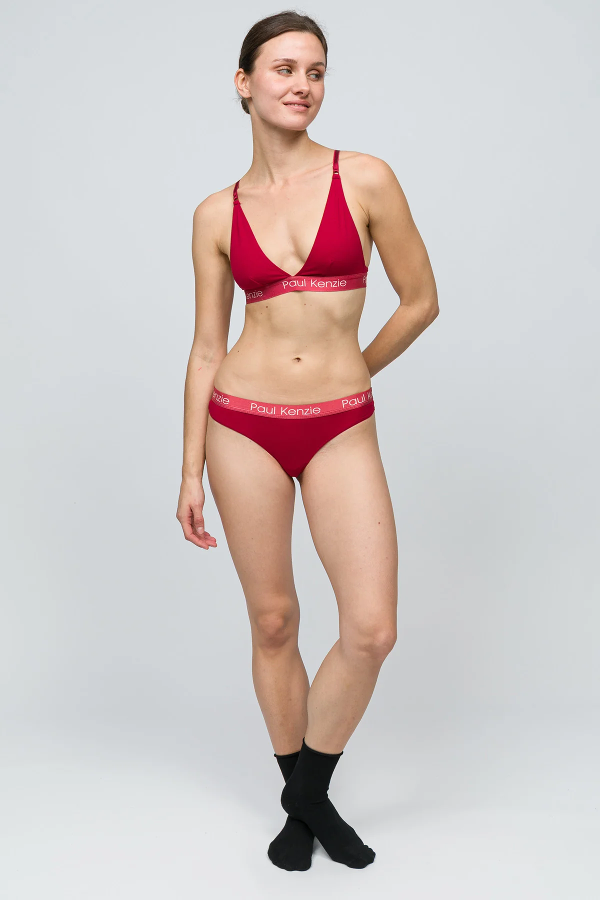 Christmas Collection - Triangle Spor Bralet - Holly - Image 3