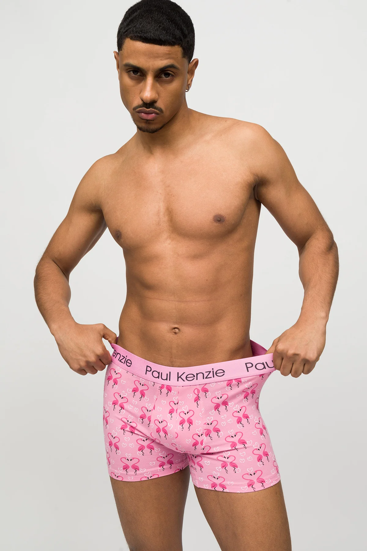 Desenli Erkek Boxer - Couple Collection Flovemingo - Image 3