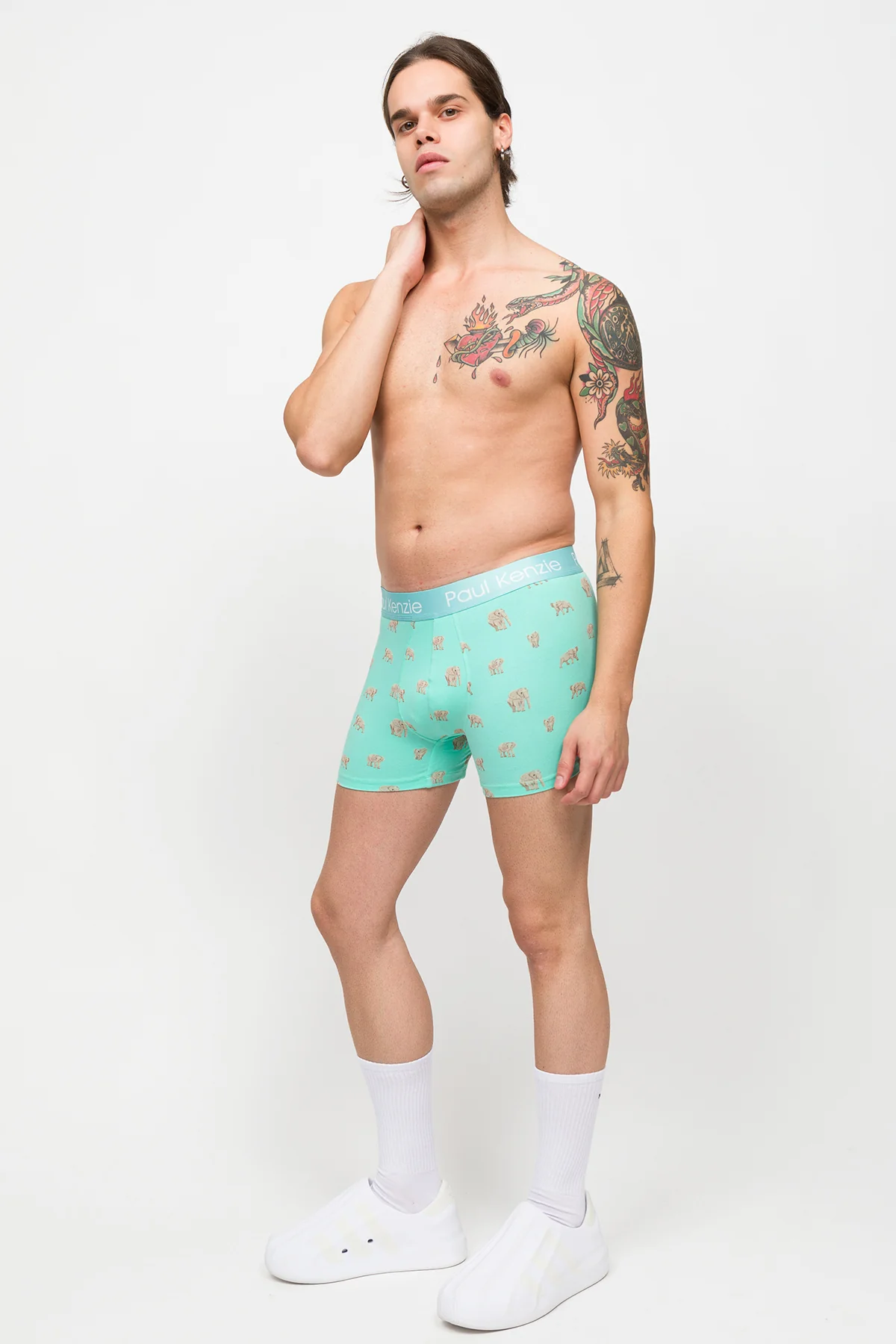 Desenli Erkek Boxer – Eco Characters – Elephantastic - Image 3