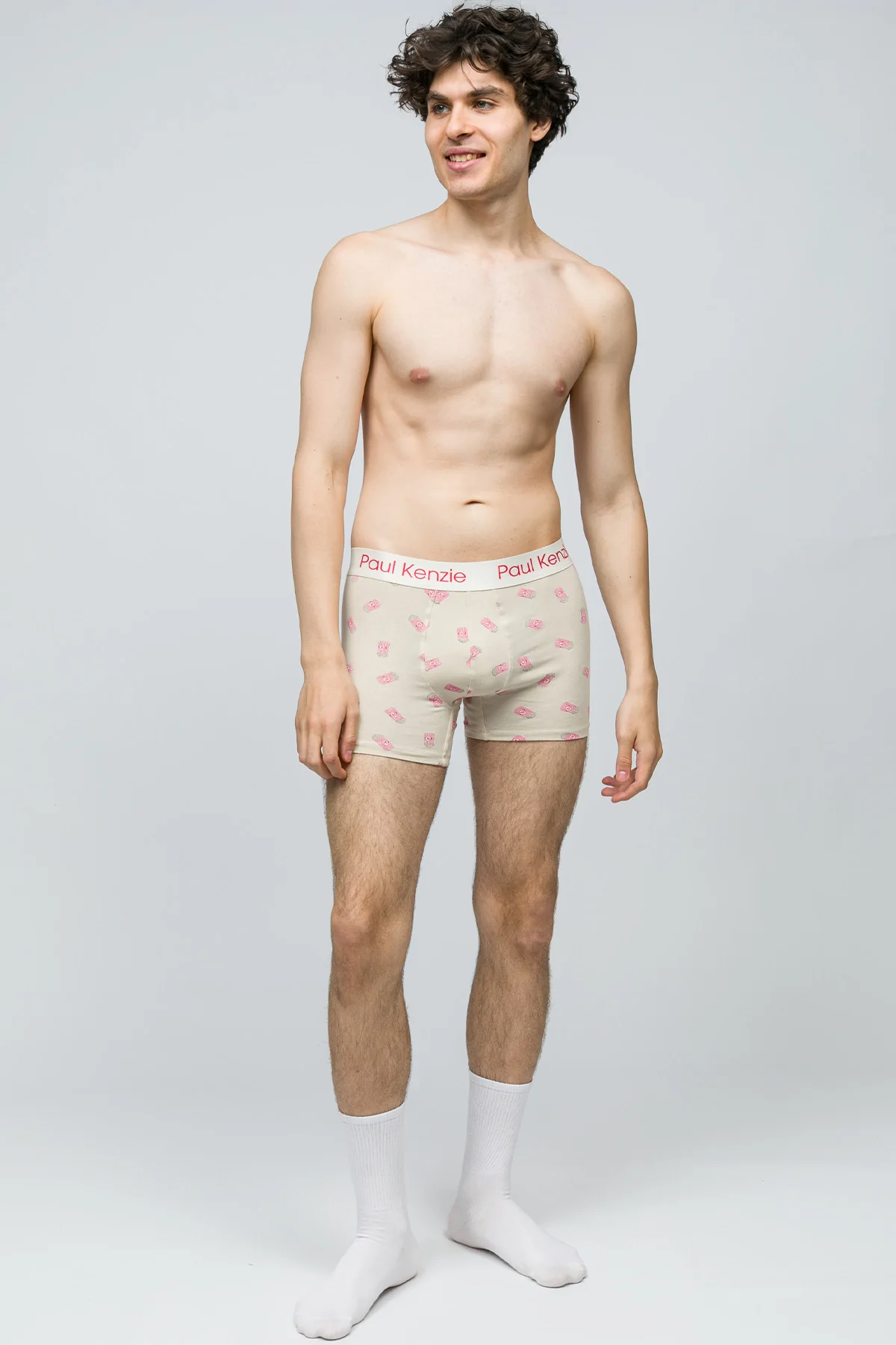 Desenli Erkek Boxer - Popcorn - Image 4