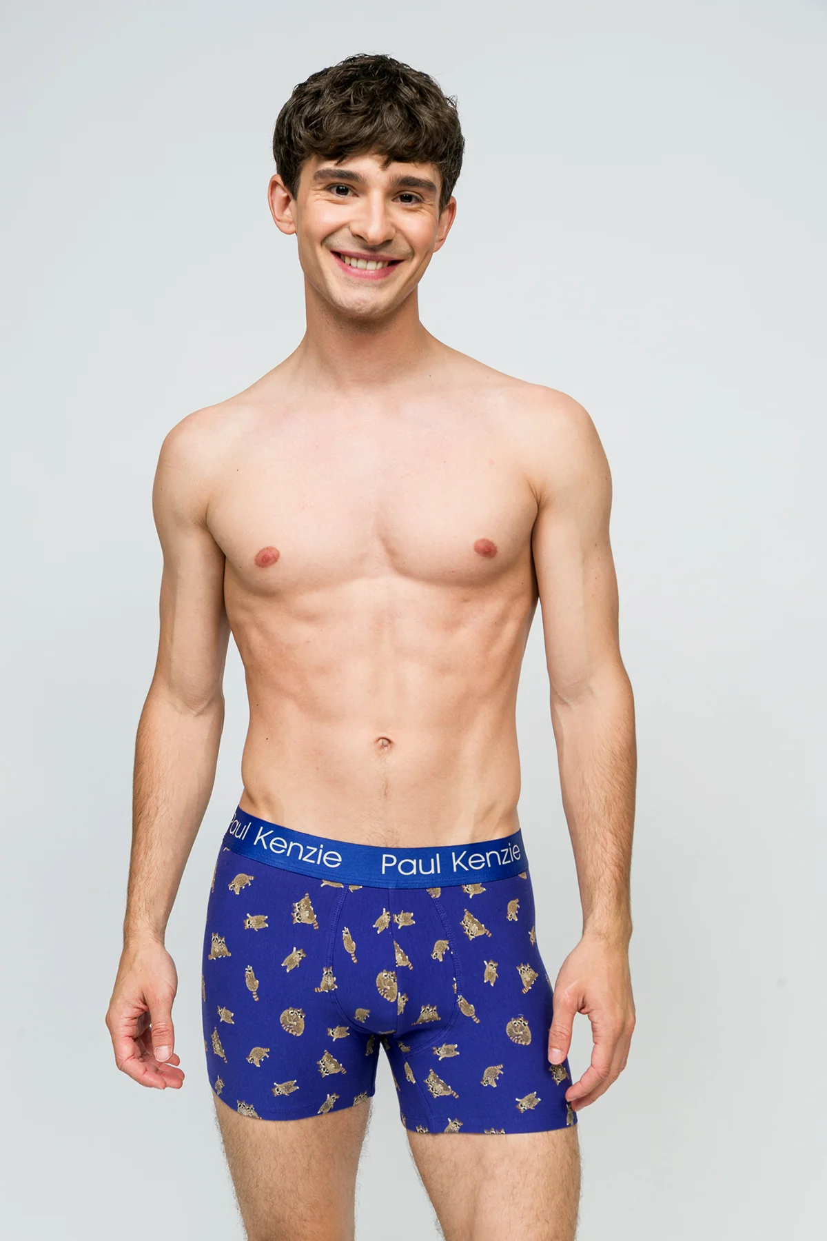 Desenli Erkek Boxer - Rakun - Image 4
