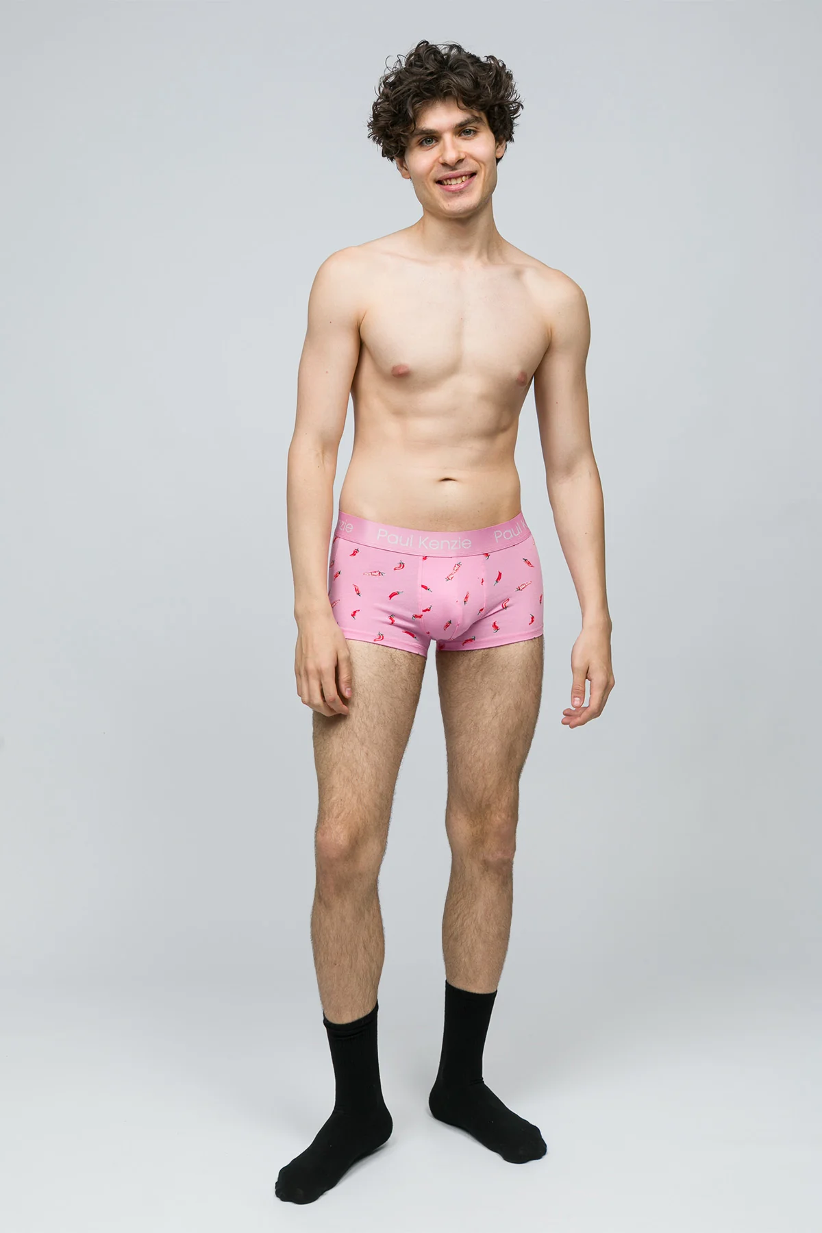 Desenli Erkek Trunk Boxer - Chili - Image 3