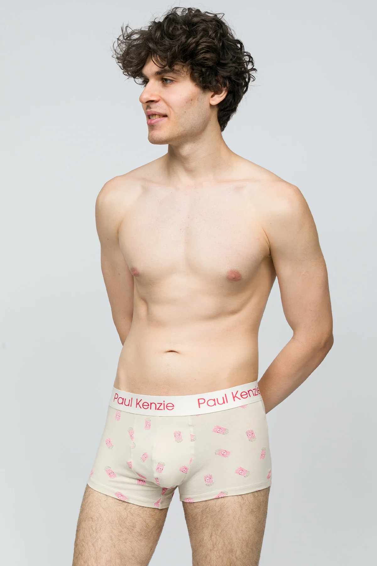 Desenli Erkek Trunk Boxer - Popcorn - Image 4