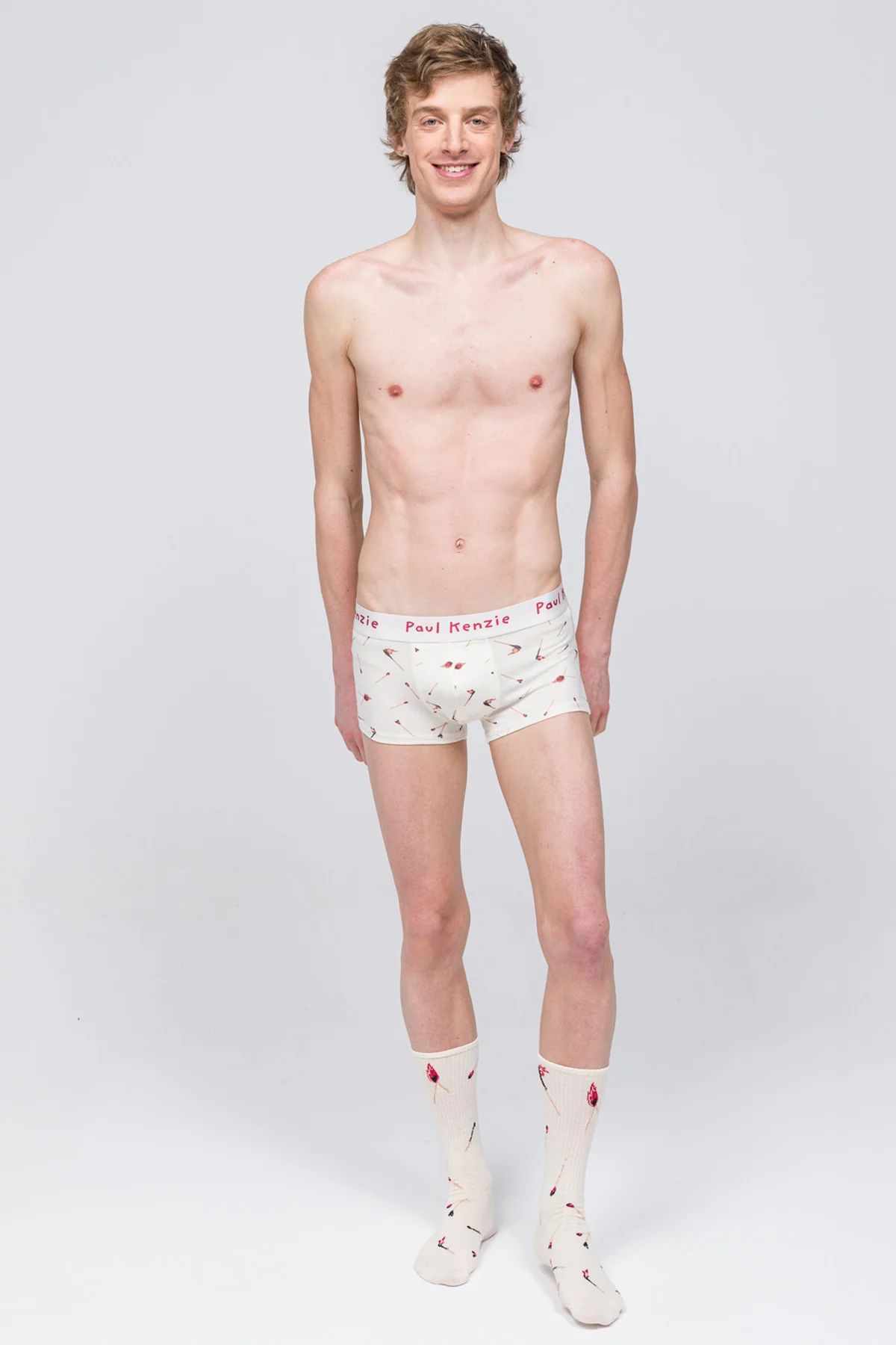 Desenli Erkek Trunk Boxer - Valentine Collection - Perfect Match - Image 3