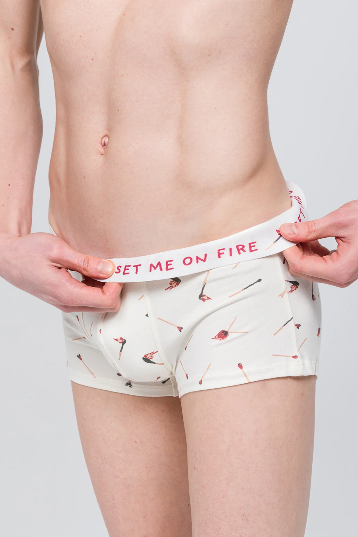 Desenli Erkek Trunk Boxer - Valentine Collection - Perfect Match - Image 8
