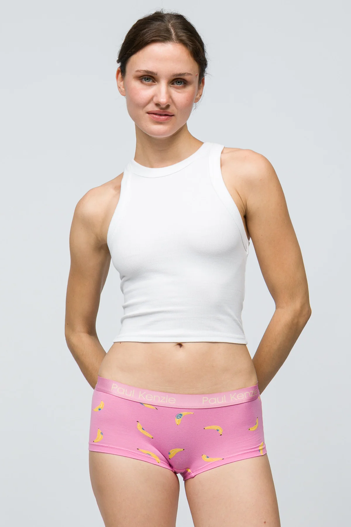 Desenli Kadın Boyshort Külot - Bananas - Image 4