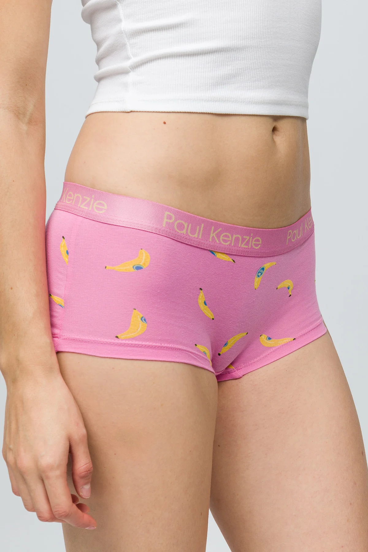 Desenli Kadın Boyshort Külot - Bananas - Image 6
