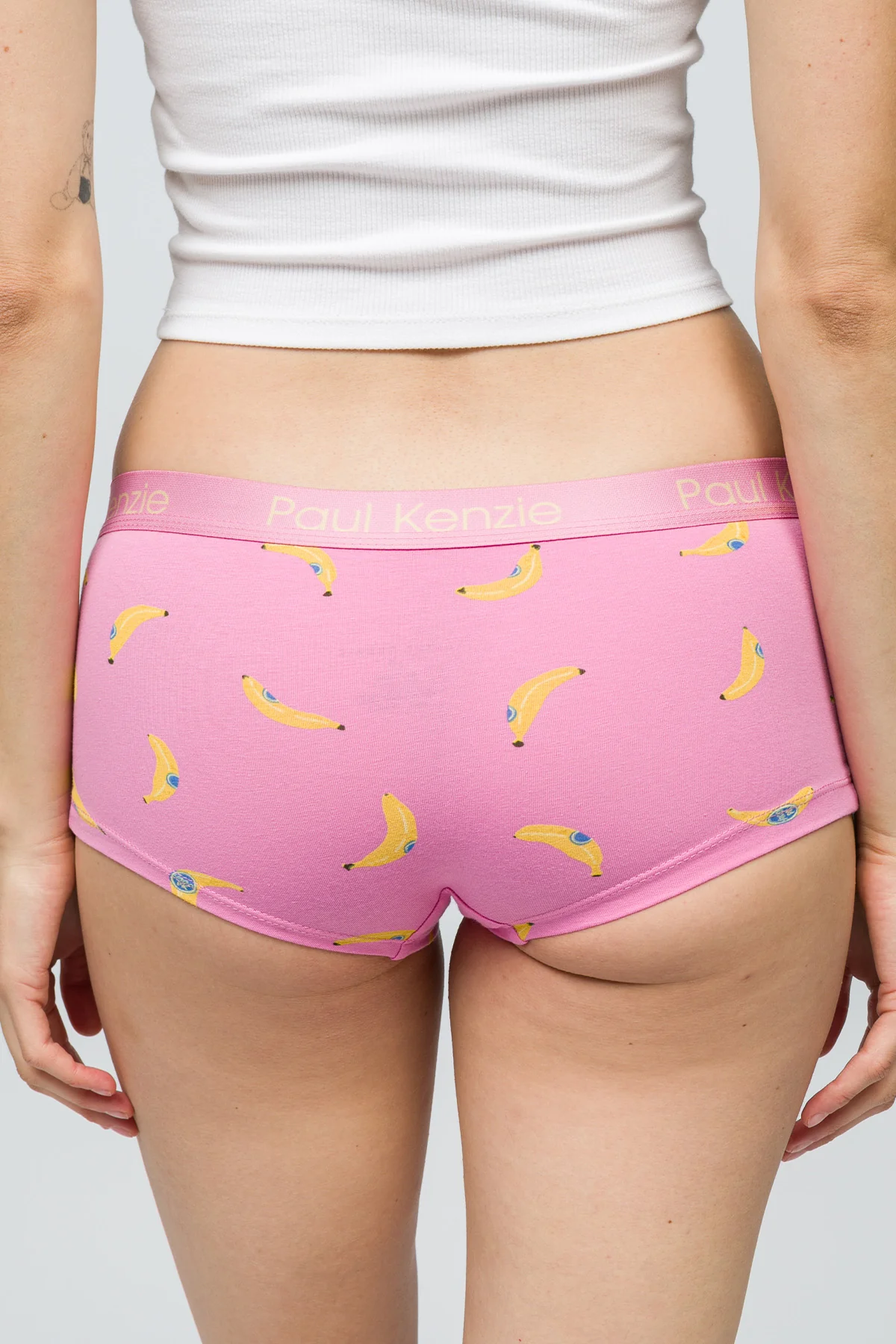 Desenli Kadın Boyshort Külot - Bananas - Image 7