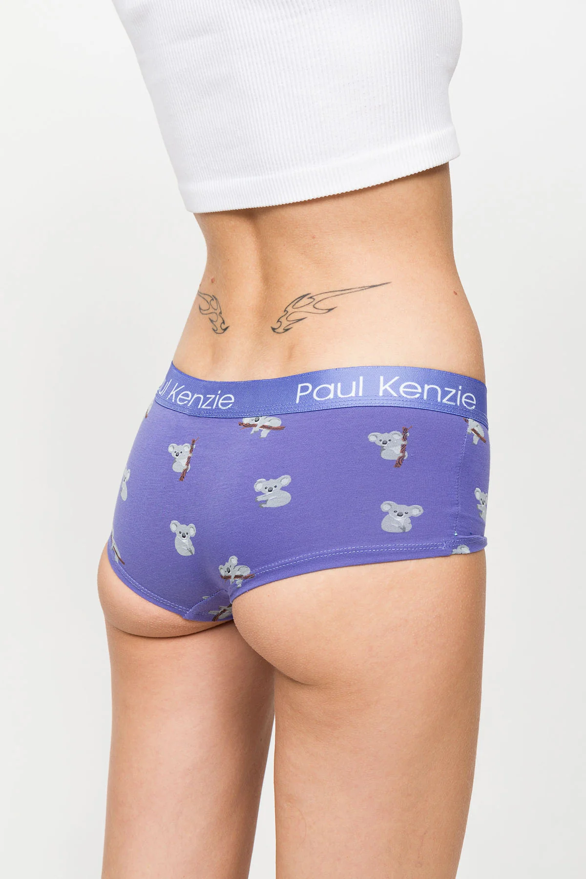 Desenli Kadın Boyshort Külot – Eco Characters – Koala - Image 7
