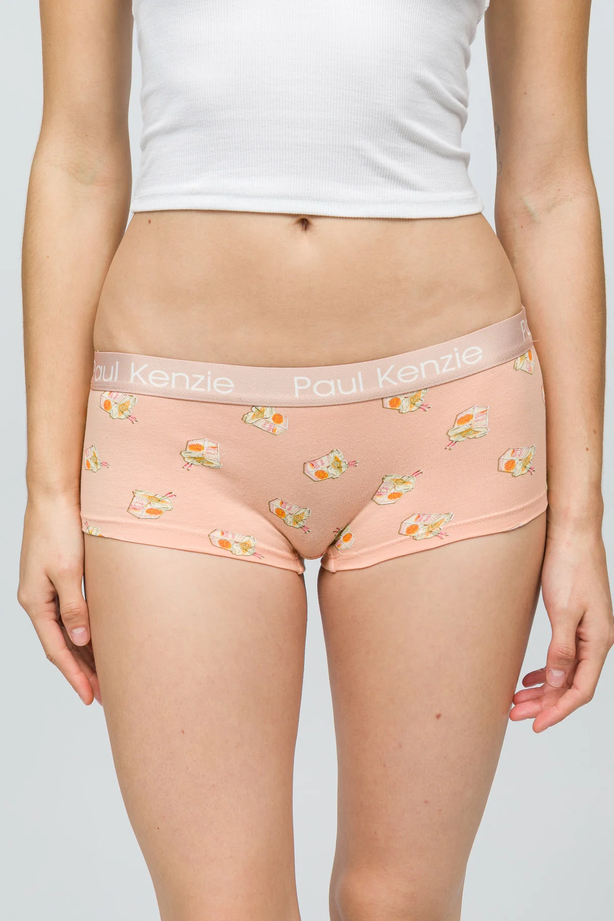 Desenli Kadın Boyshort Külot - Noodle - Image 5