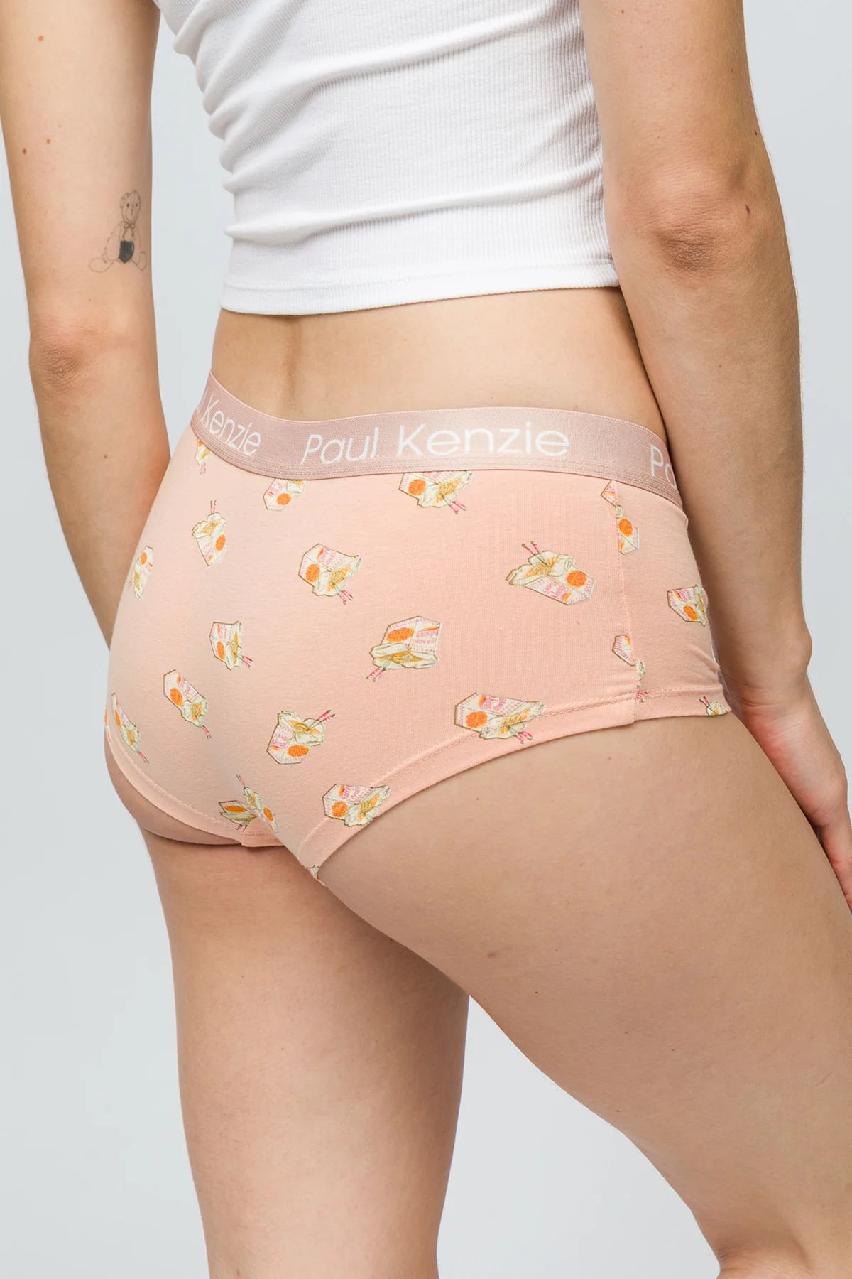 Desenli Kadın Boyshort Külot - Noodle - Image 7