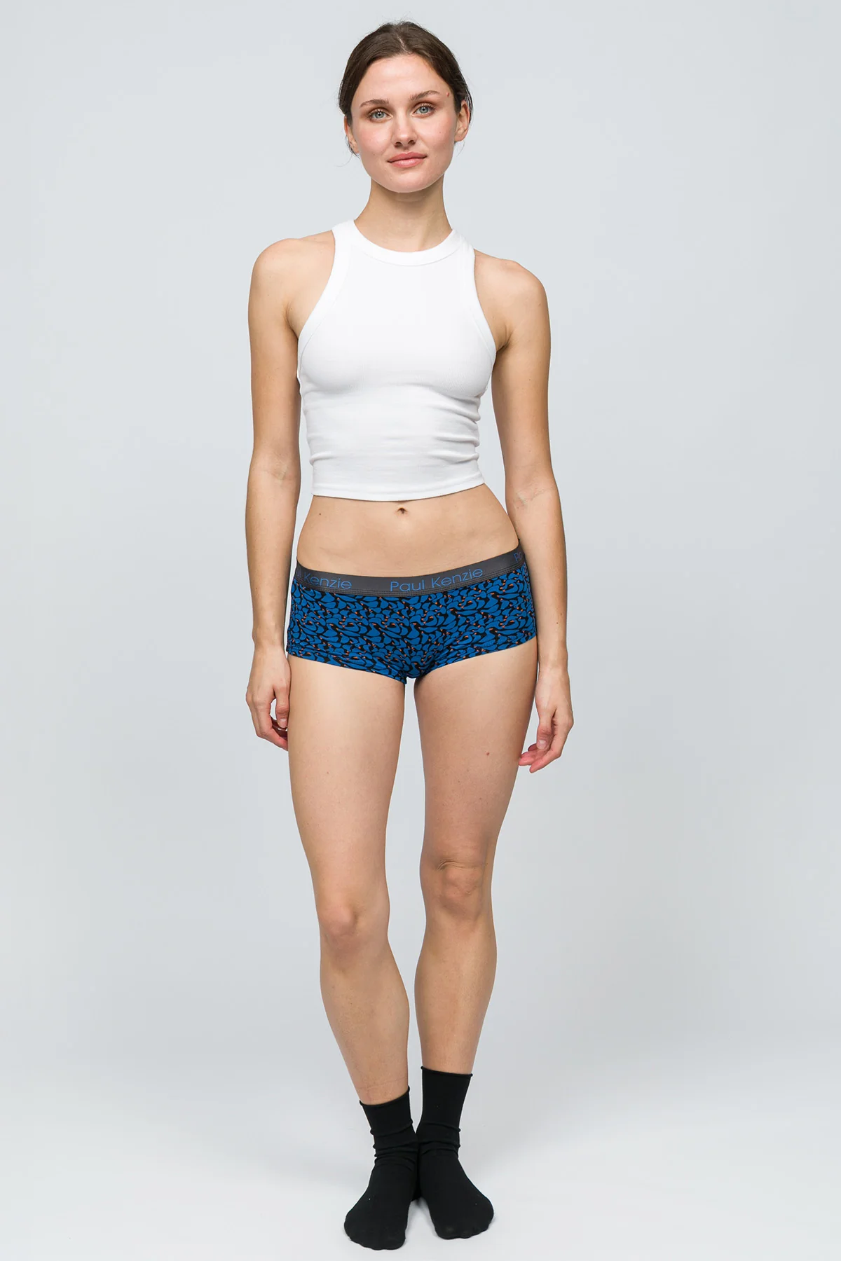 Desenli Kadın Boyshort Külot - Goose - Image 3