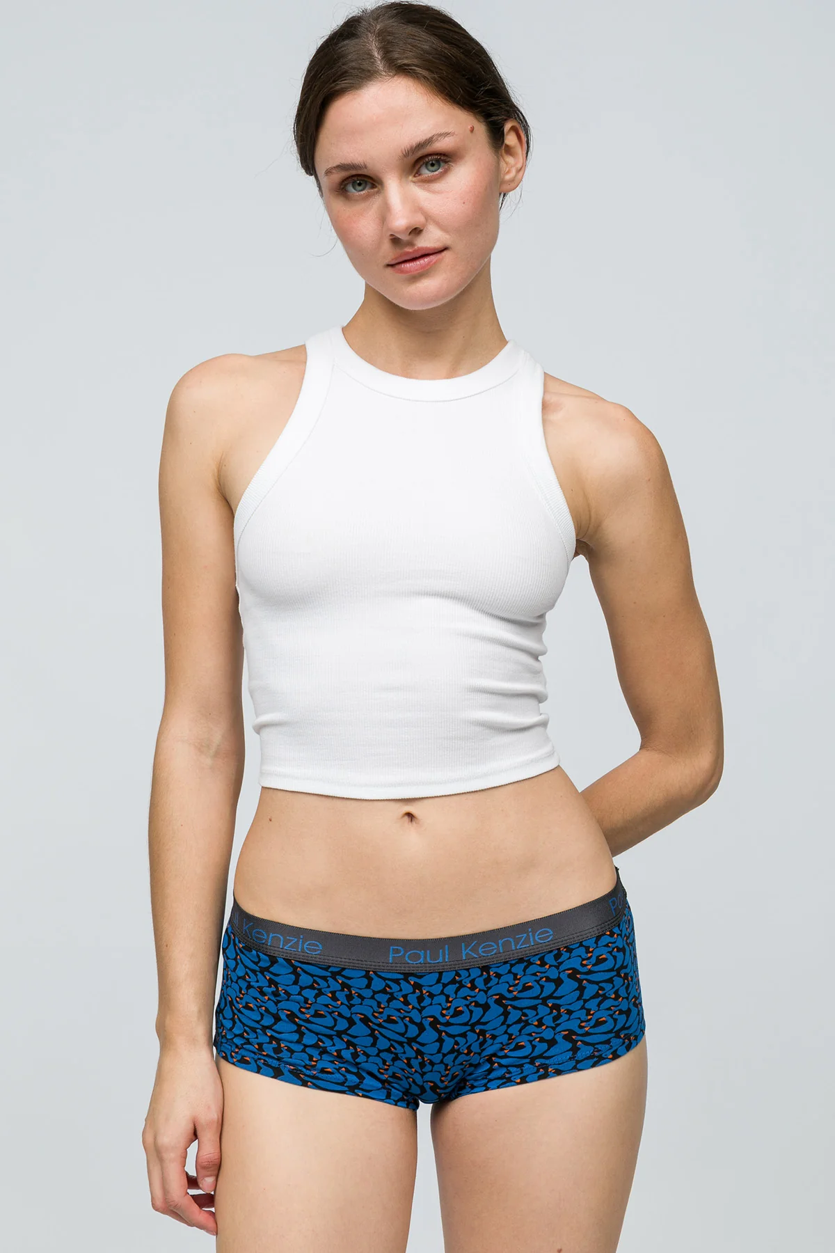 Desenli Kadın Boyshort Külot - Goose - Image 4
