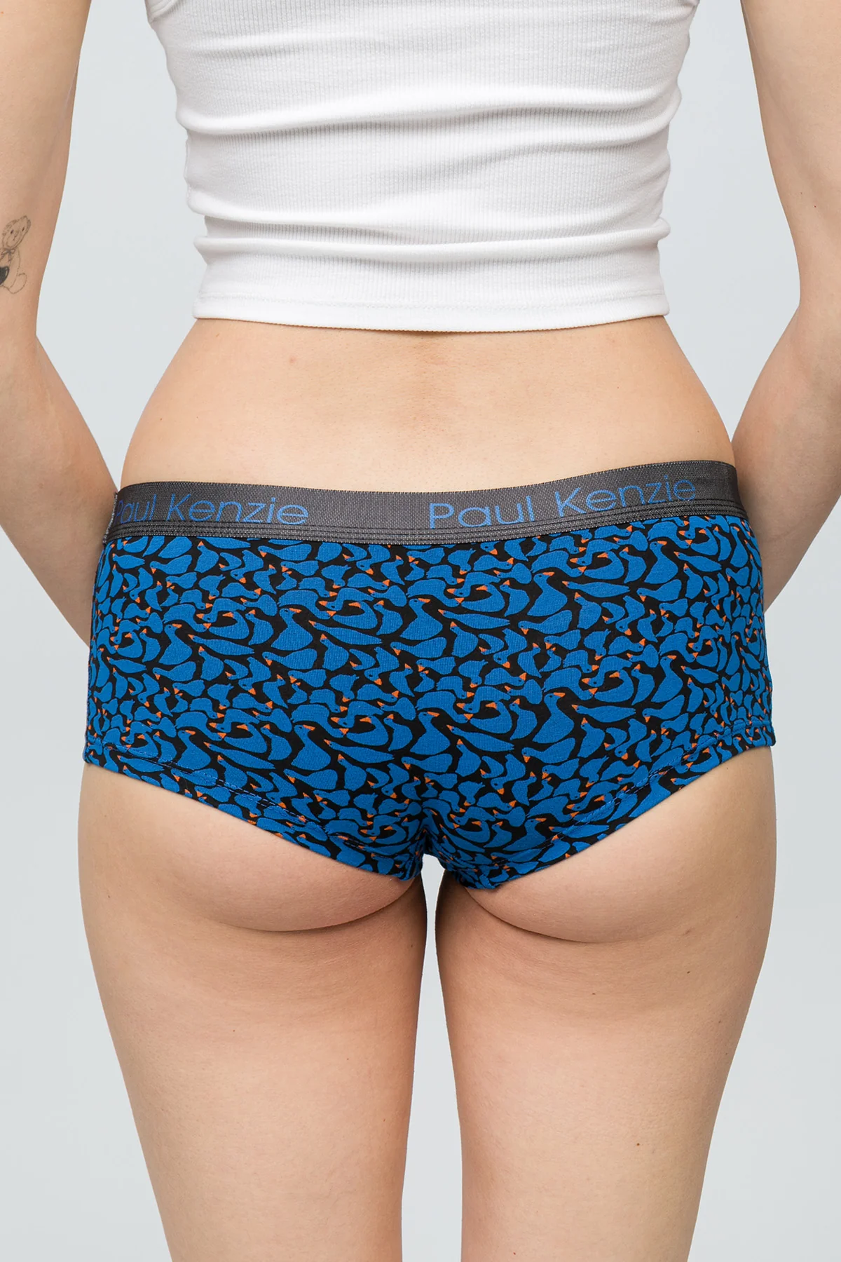 Desenli Kadın Boyshort Külot - Goose - Image 6