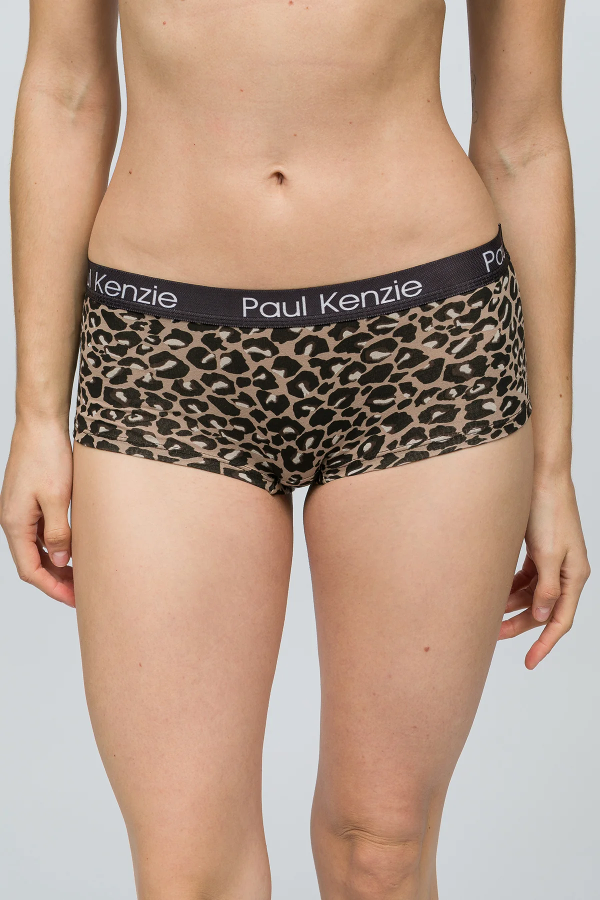 Desenli Kadın Boyshort Külot - Leopard - Image 5