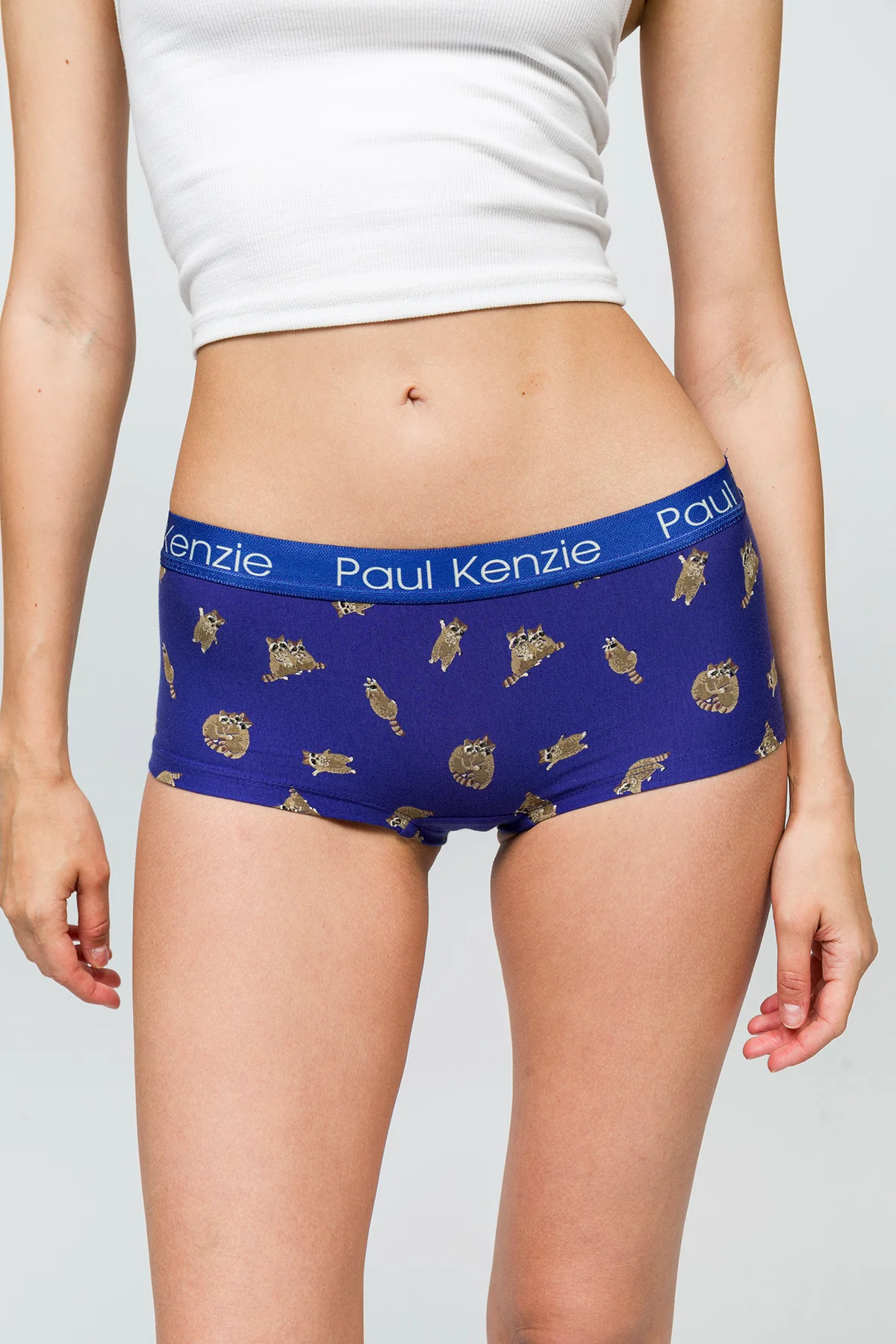 Desenli Kadın Boyshort Külot - Rakun - Image 6