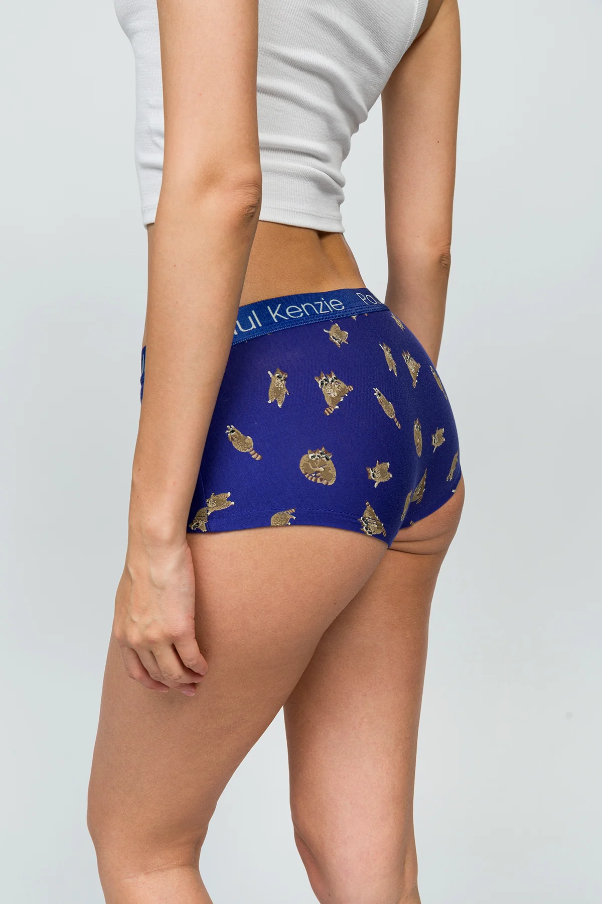 Desenli Kadın Boyshort Külot - Rakun - Image 8
