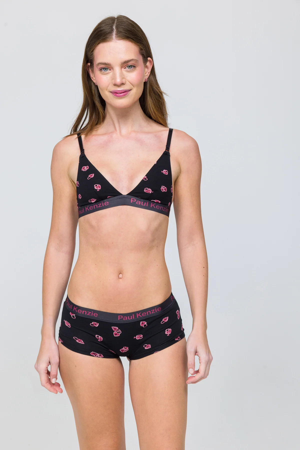 Desenli Kadın Boyshort Külot - Valentine Collection - Lovelock - Image 4