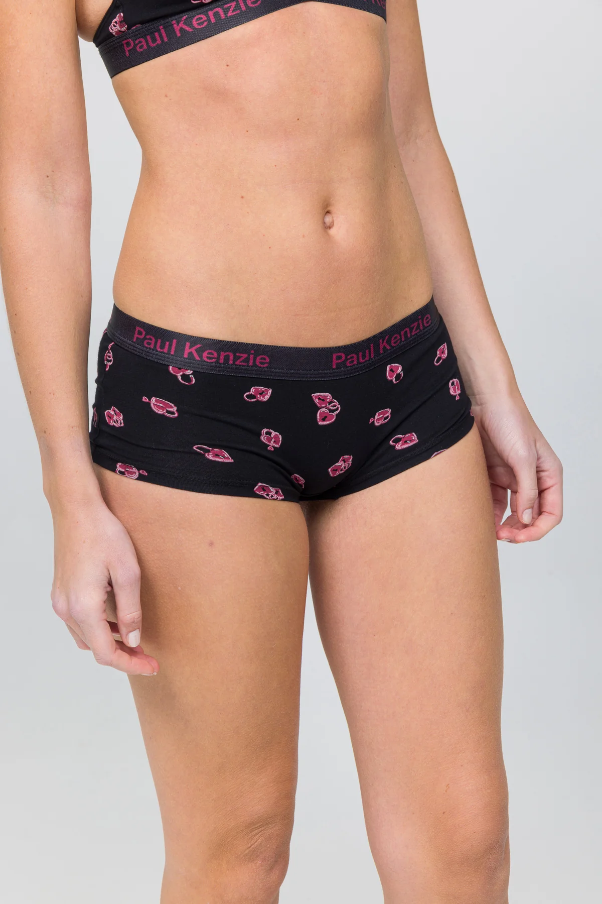 Desenli Kadın Boyshort Külot - Valentine Collection - Lovelock - Image 6