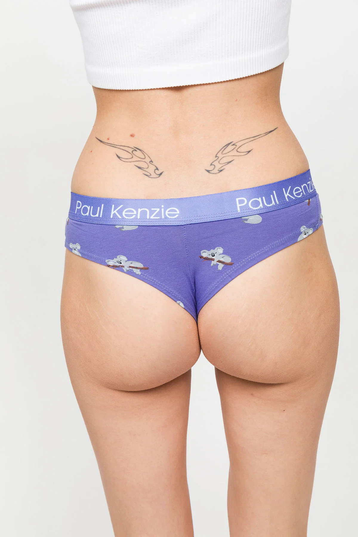 Desenli Kadın Cheeky Külot – Eco Characters – Koala - Image 6
