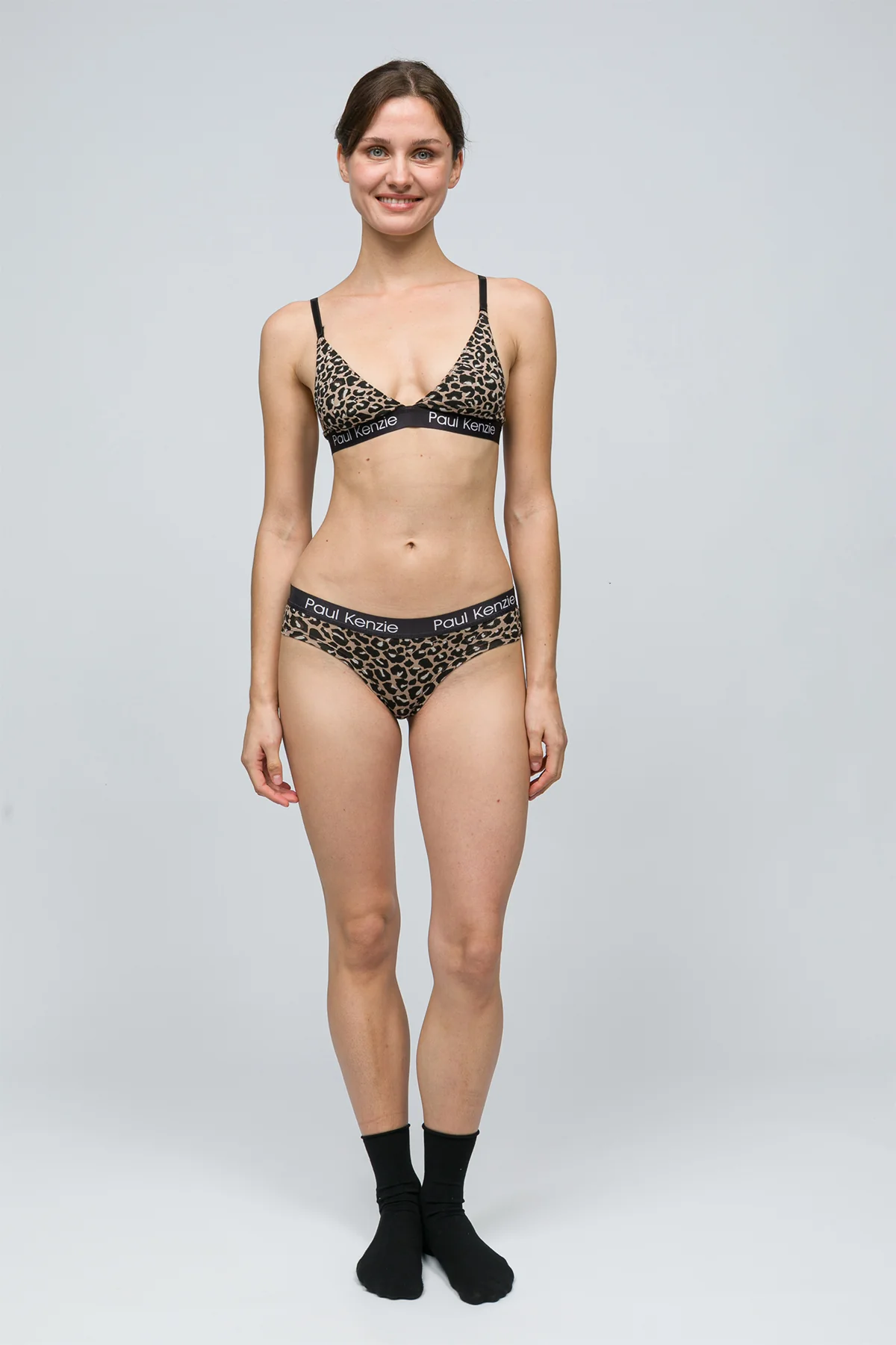 Desenli Kadın Cheeky Külot - Leopard - Image 3