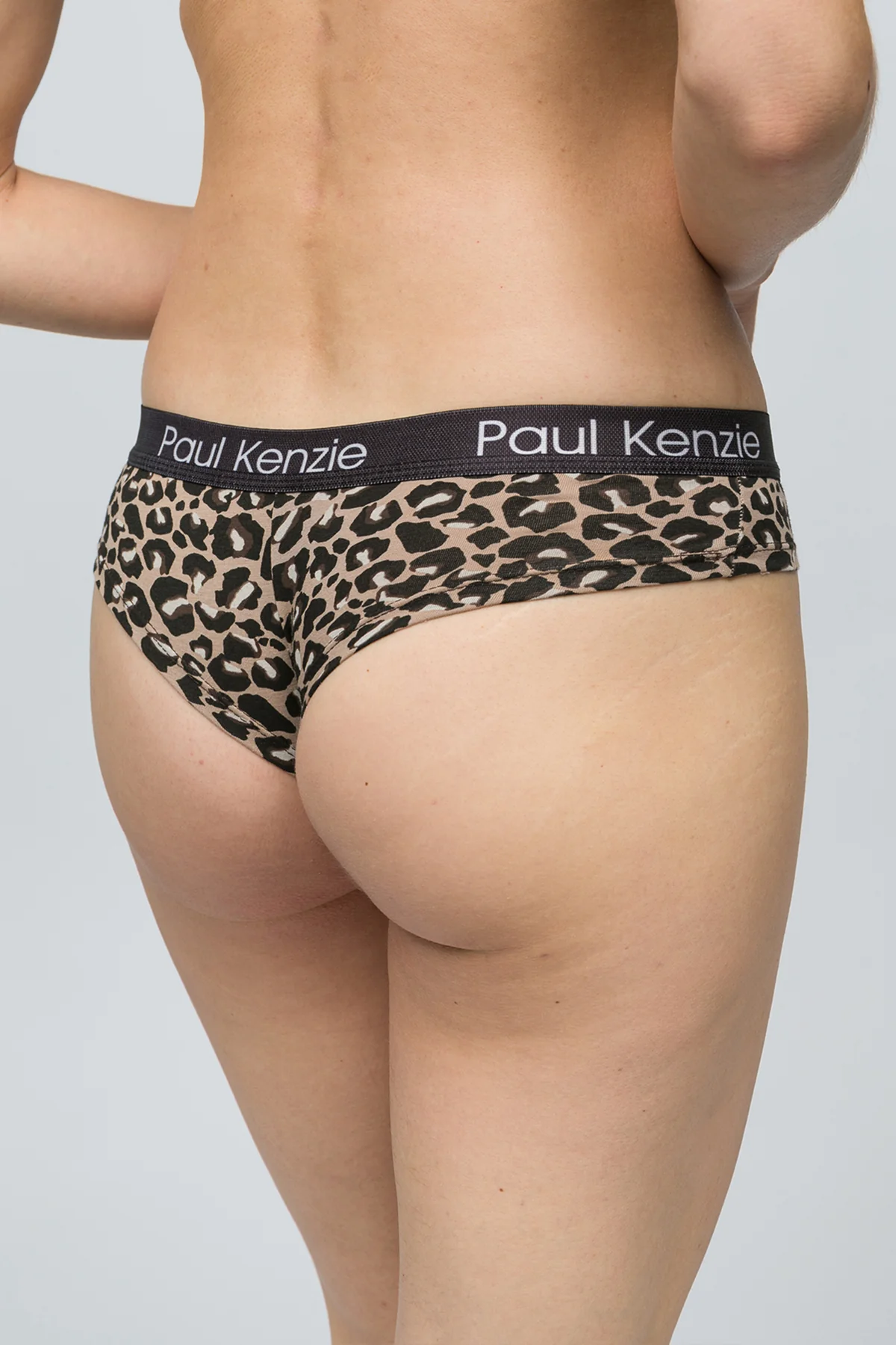 Desenli Kadın Cheeky Külot - Leopard - Image 7