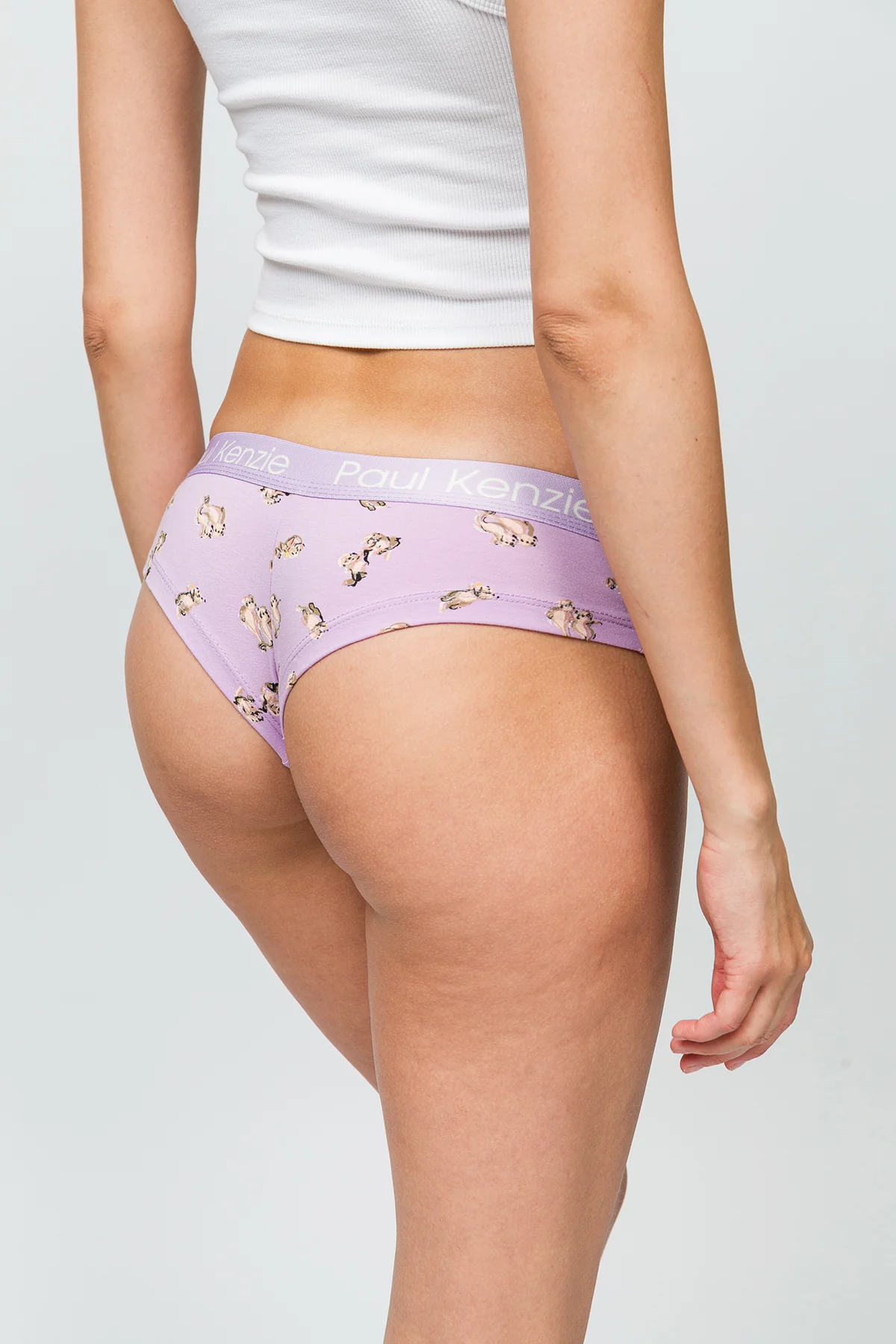 Desenli Kadın Cheeky Külot - Otter - Image 7