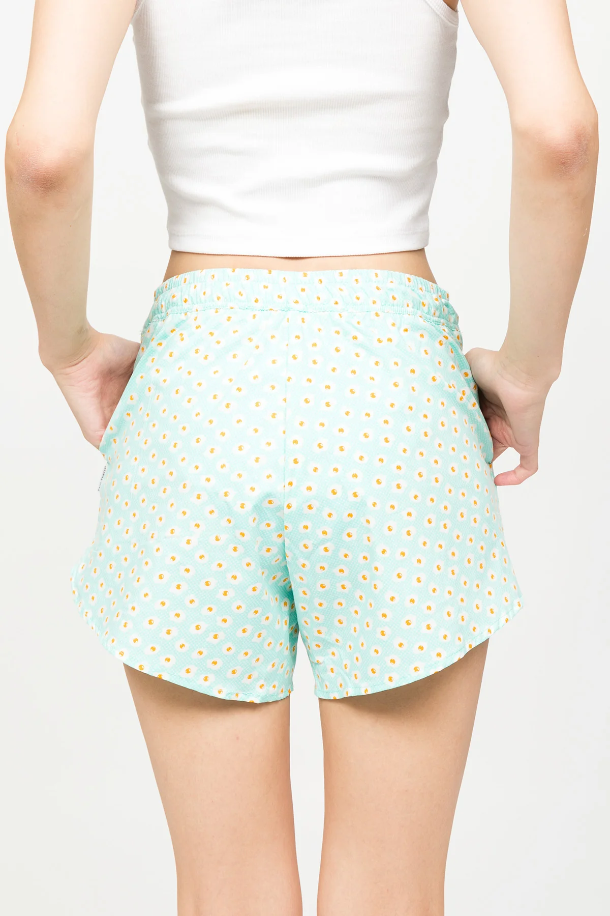 Desenli Kadın Ev Şort – Chill Space Collection – Sunny Side Up - Image 4