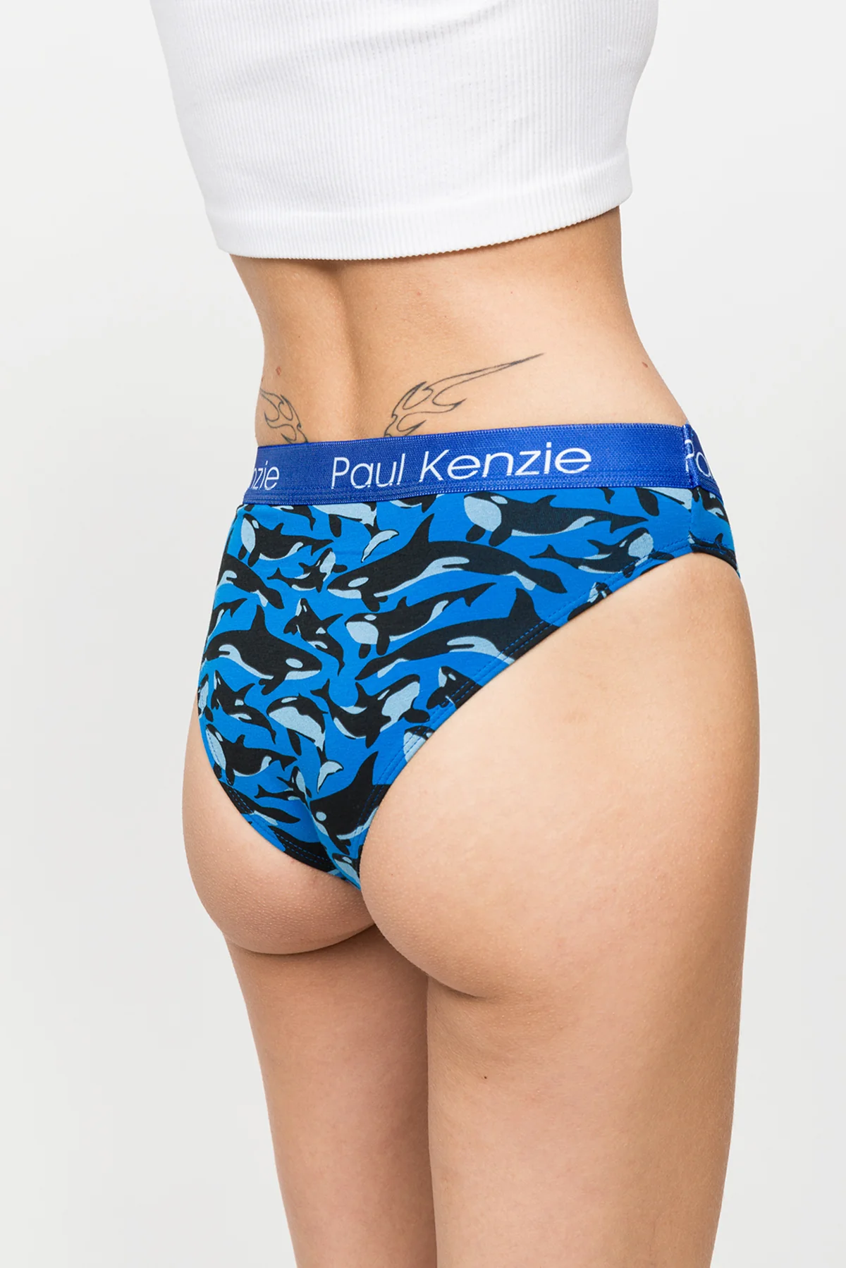 Desenli Kadın Slip Külot – Eco Characters – Oh Whale - Image 6