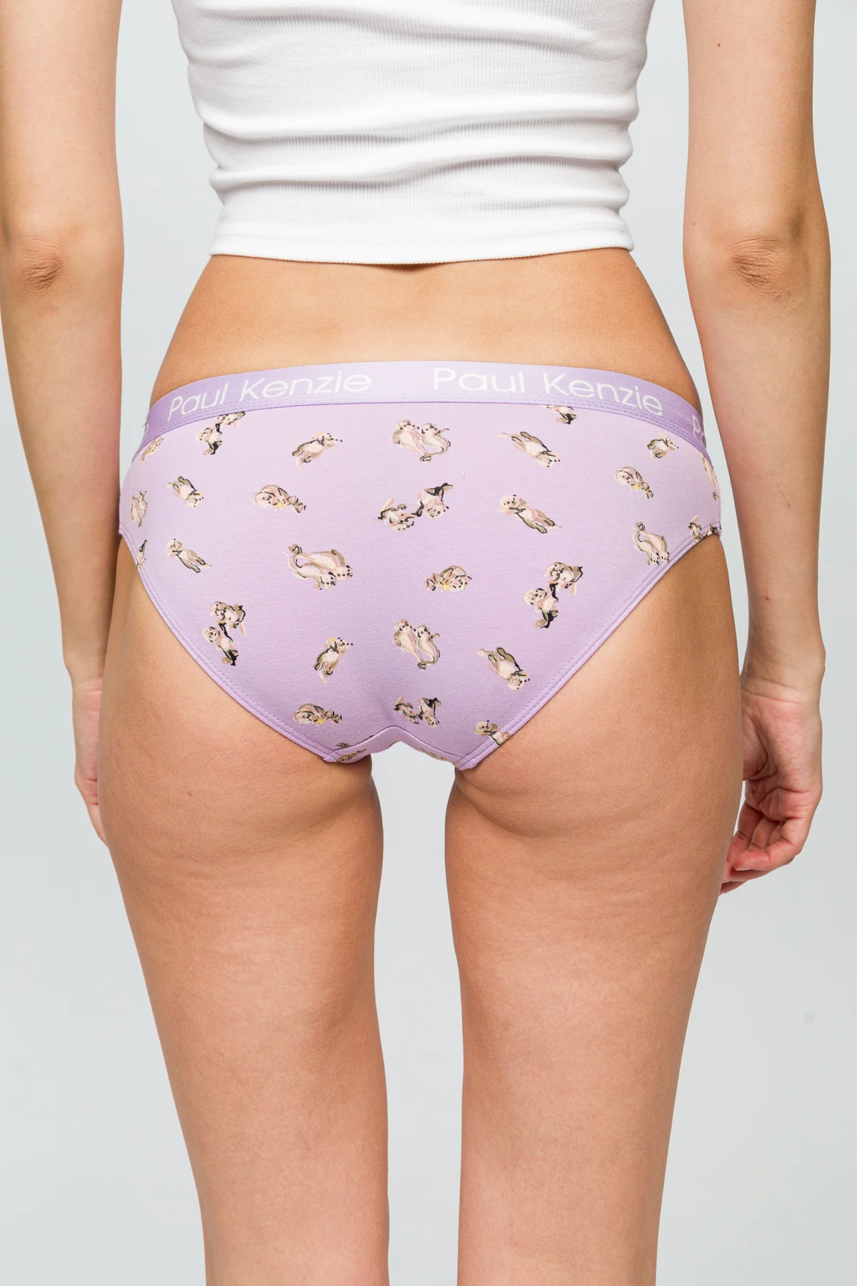 Desenli Kadın Slip Külot - Otter - Image 7