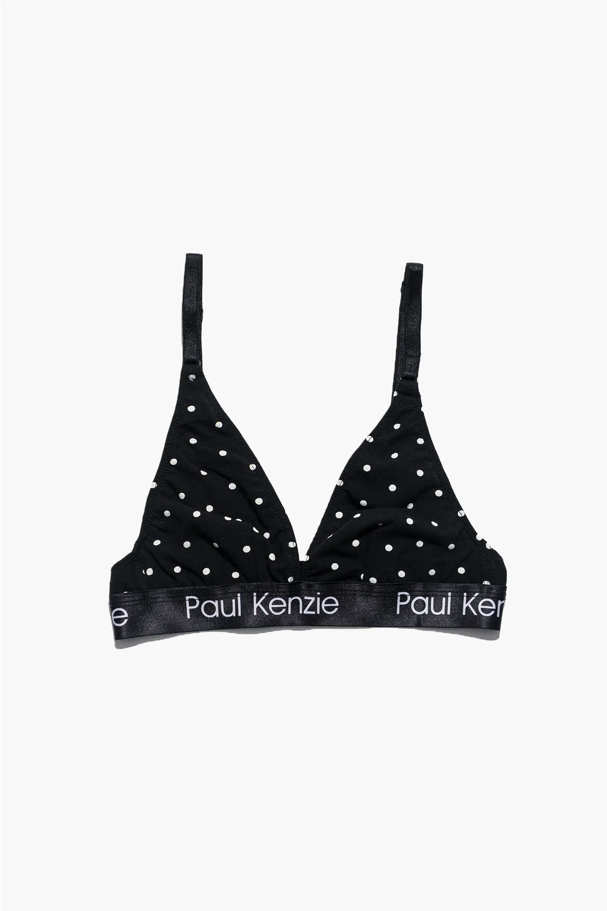 Desenli Triangle Spor Bralet - Polka Dot